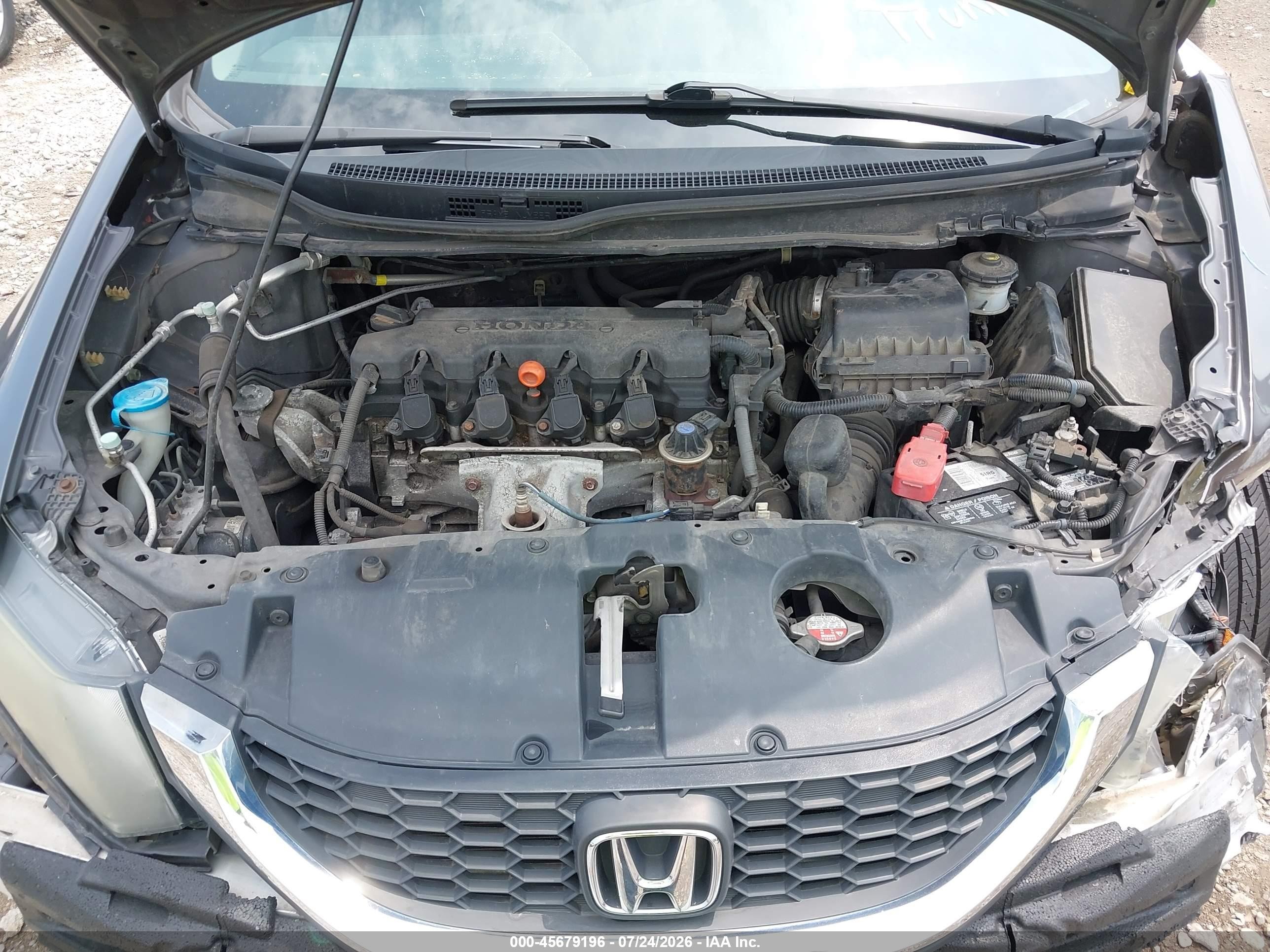 2014 Honda Civic Lx Серый vin: 2HGFB2F56EH545871