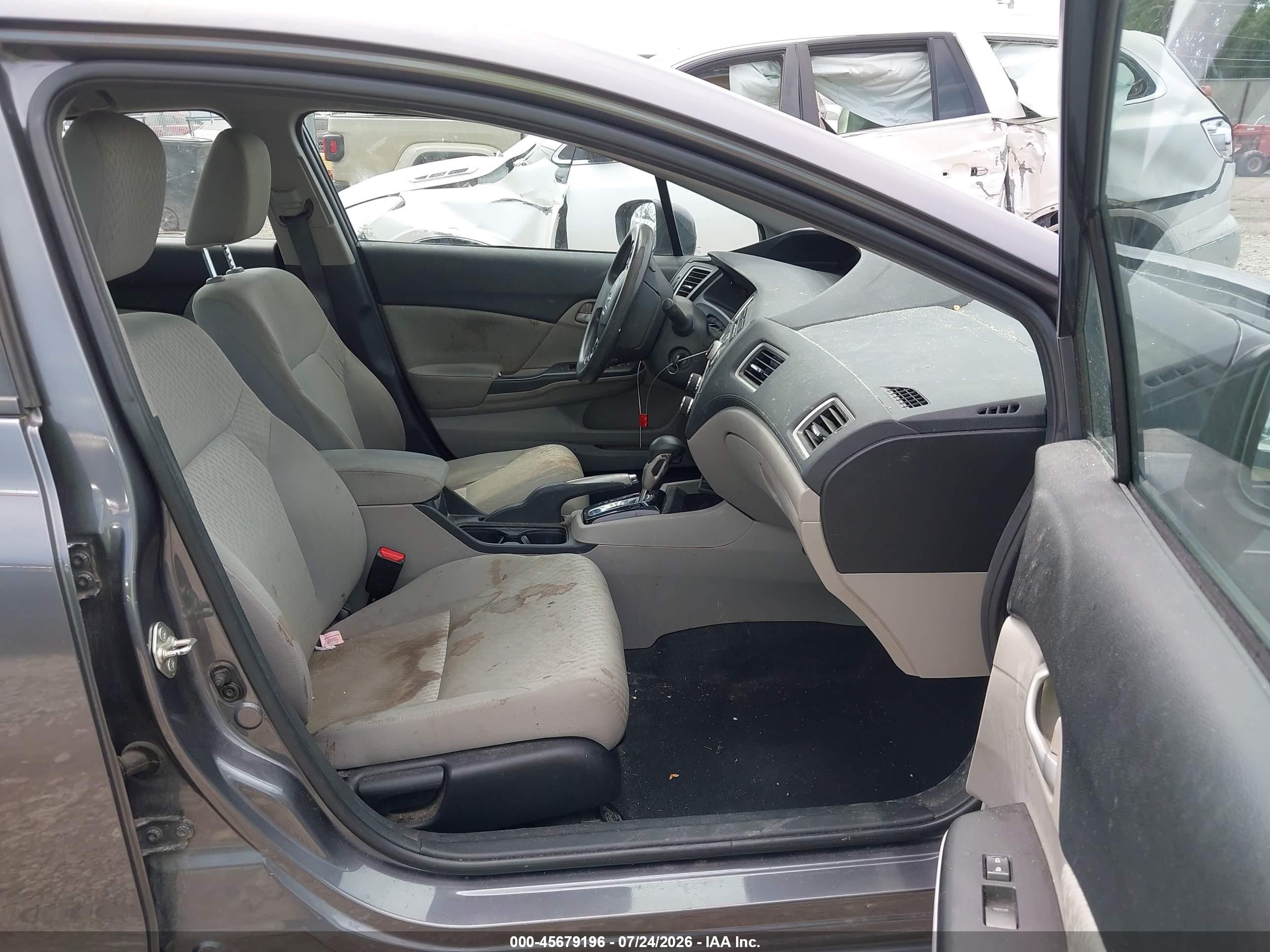2014 Honda Civic Lx Серый vin: 2HGFB2F56EH545871
