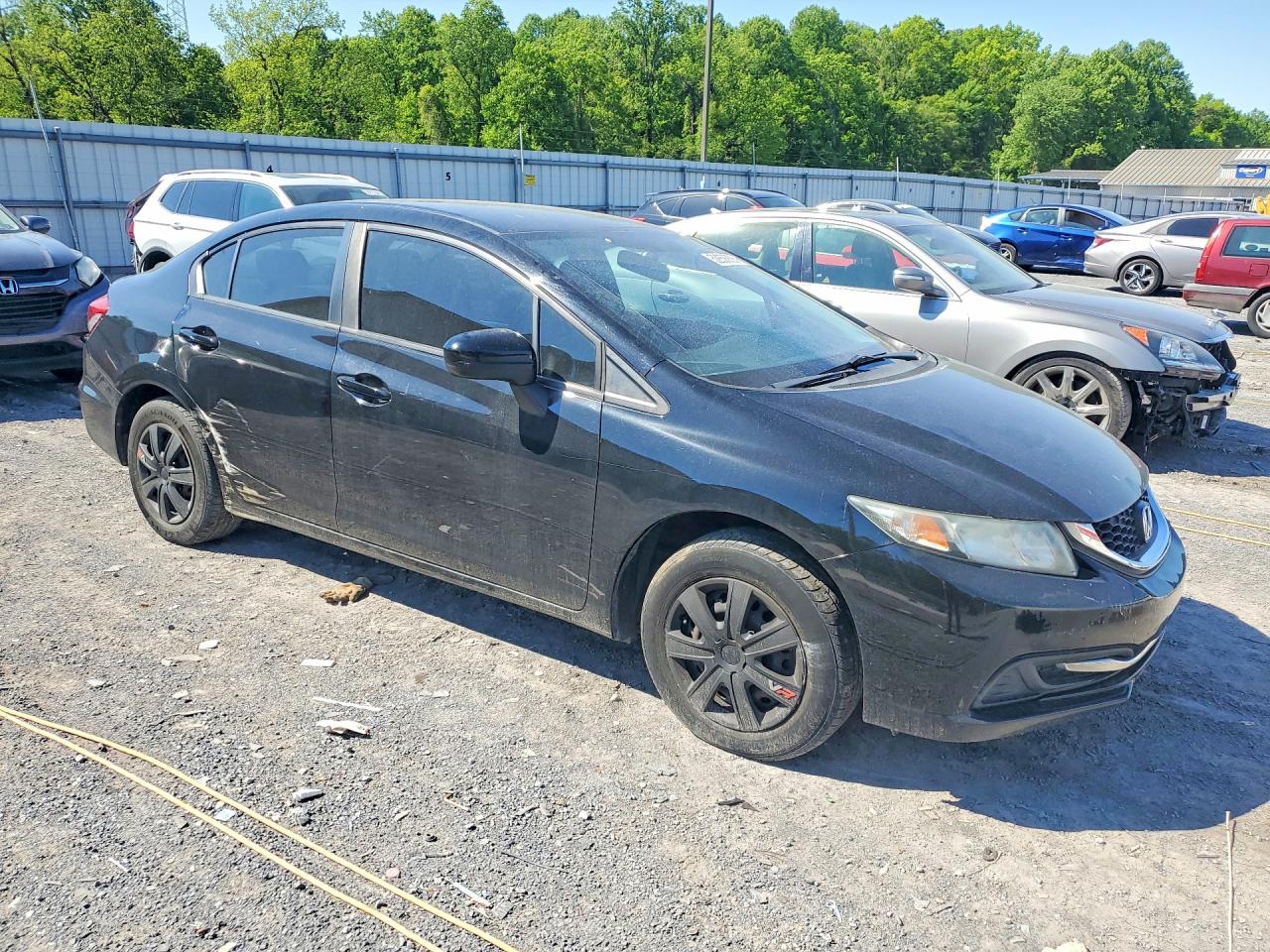 2014 Honda Civic Lx Черный vin: 2HGFB2F56EH549242