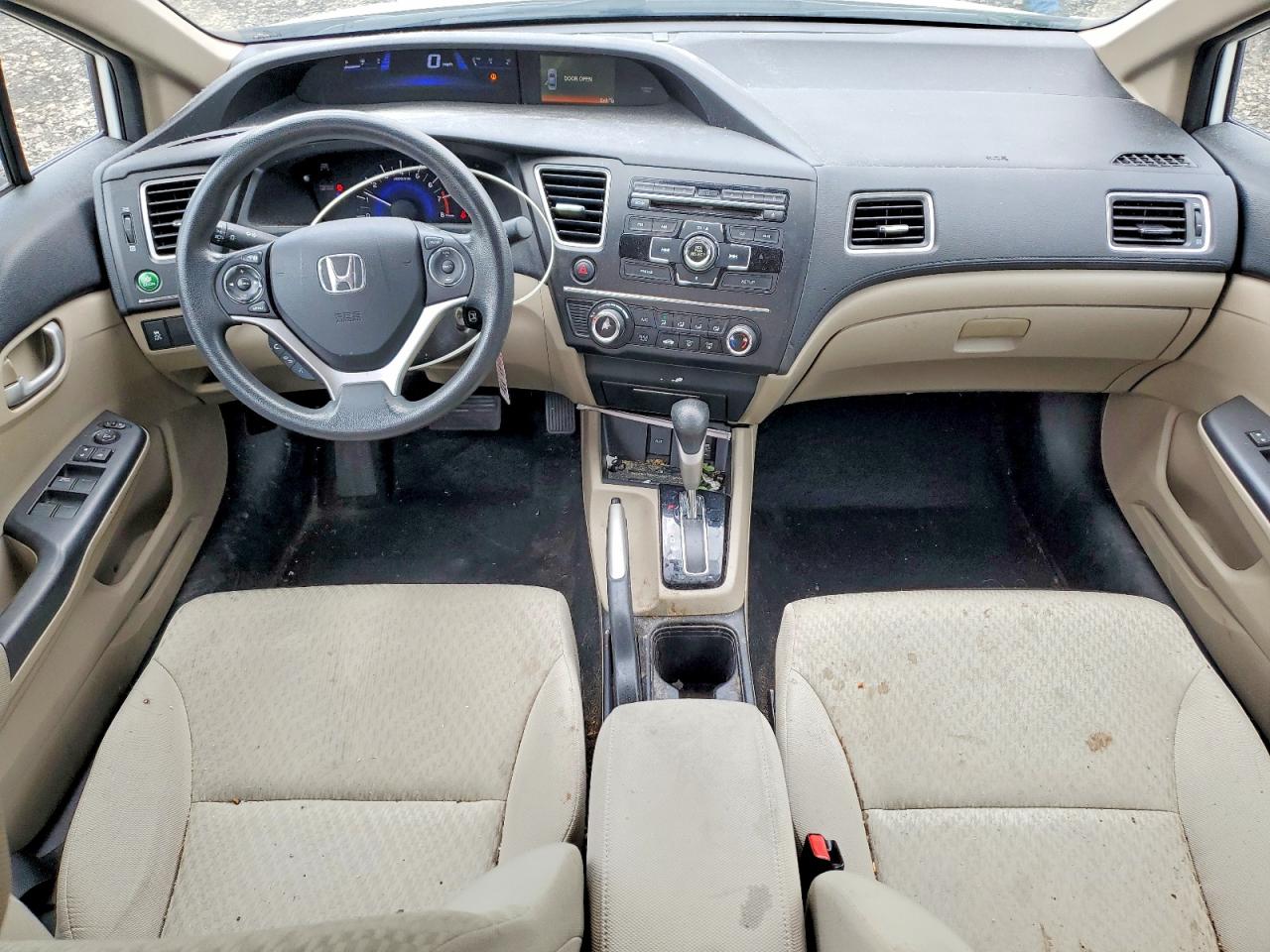 2014 Honda Civic Lx White vin: 2HGFB2F56EH549435