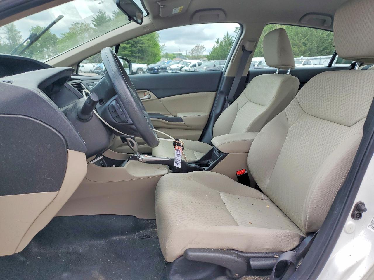 2014 Honda Civic Lx White vin: 2HGFB2F56EH549435