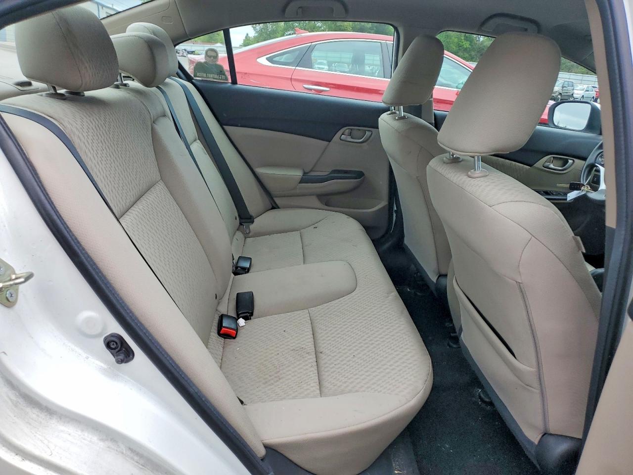 2014 Honda Civic Lx White vin: 2HGFB2F56EH549435