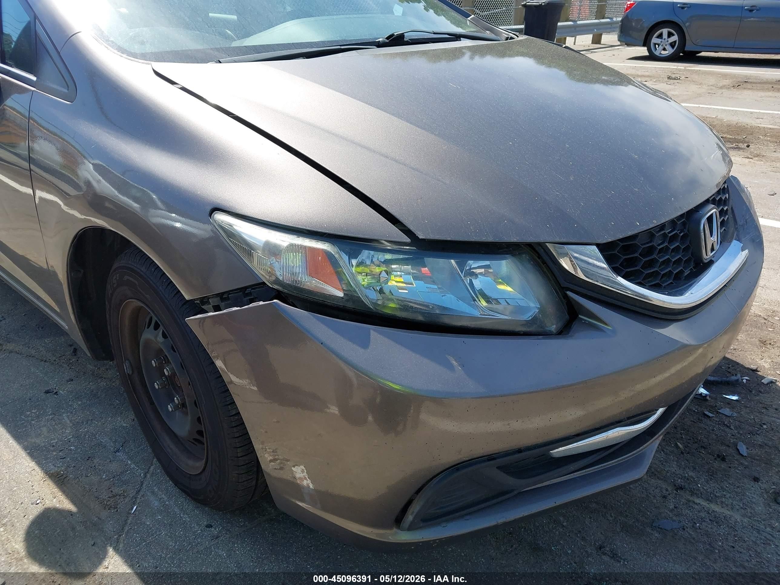 2014 Honda Civic Lx Коричневый vin: 2HGFB2F56EH549998