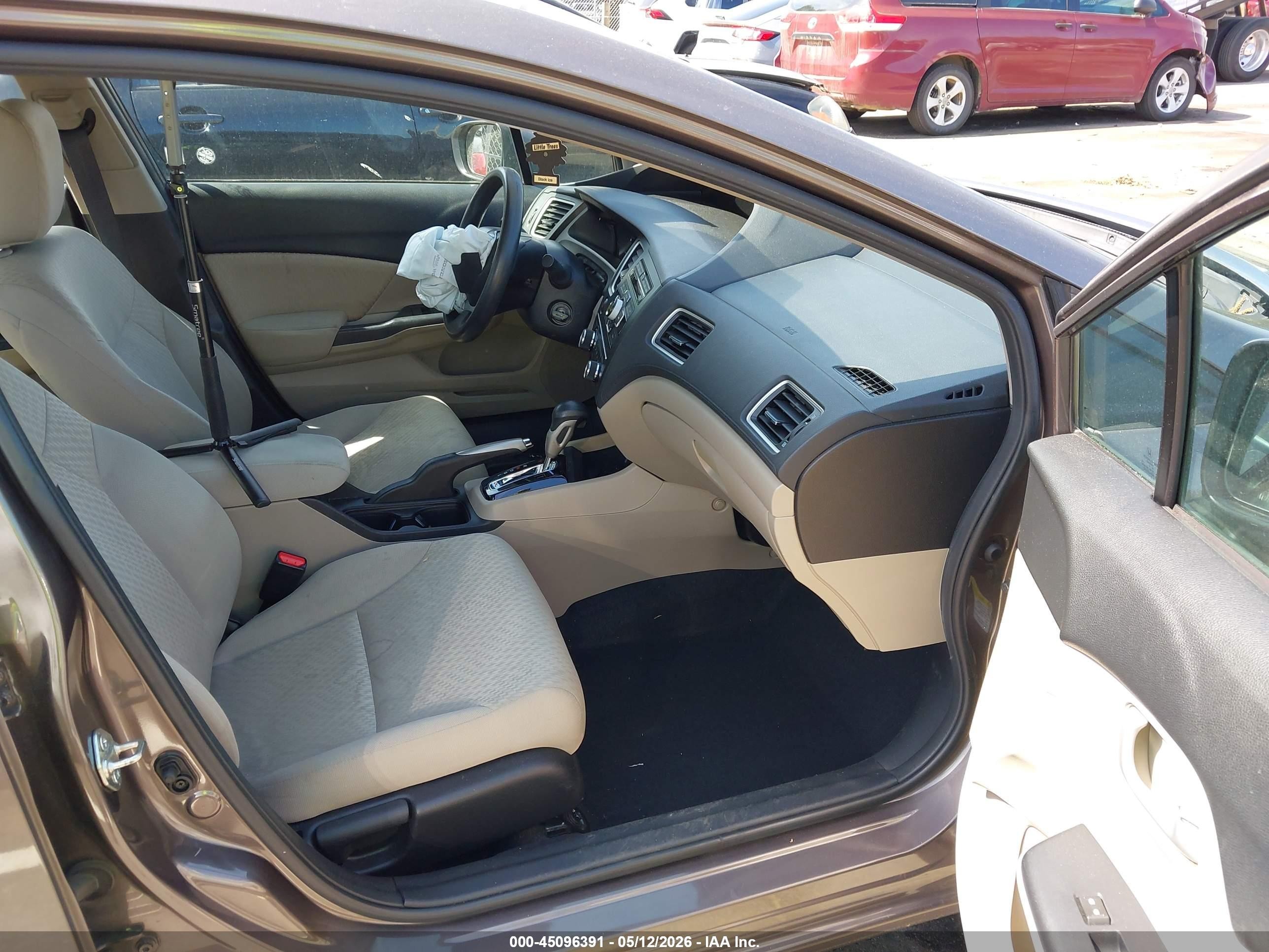 2014 Honda Civic Lx Коричневый vin: 2HGFB2F56EH549998