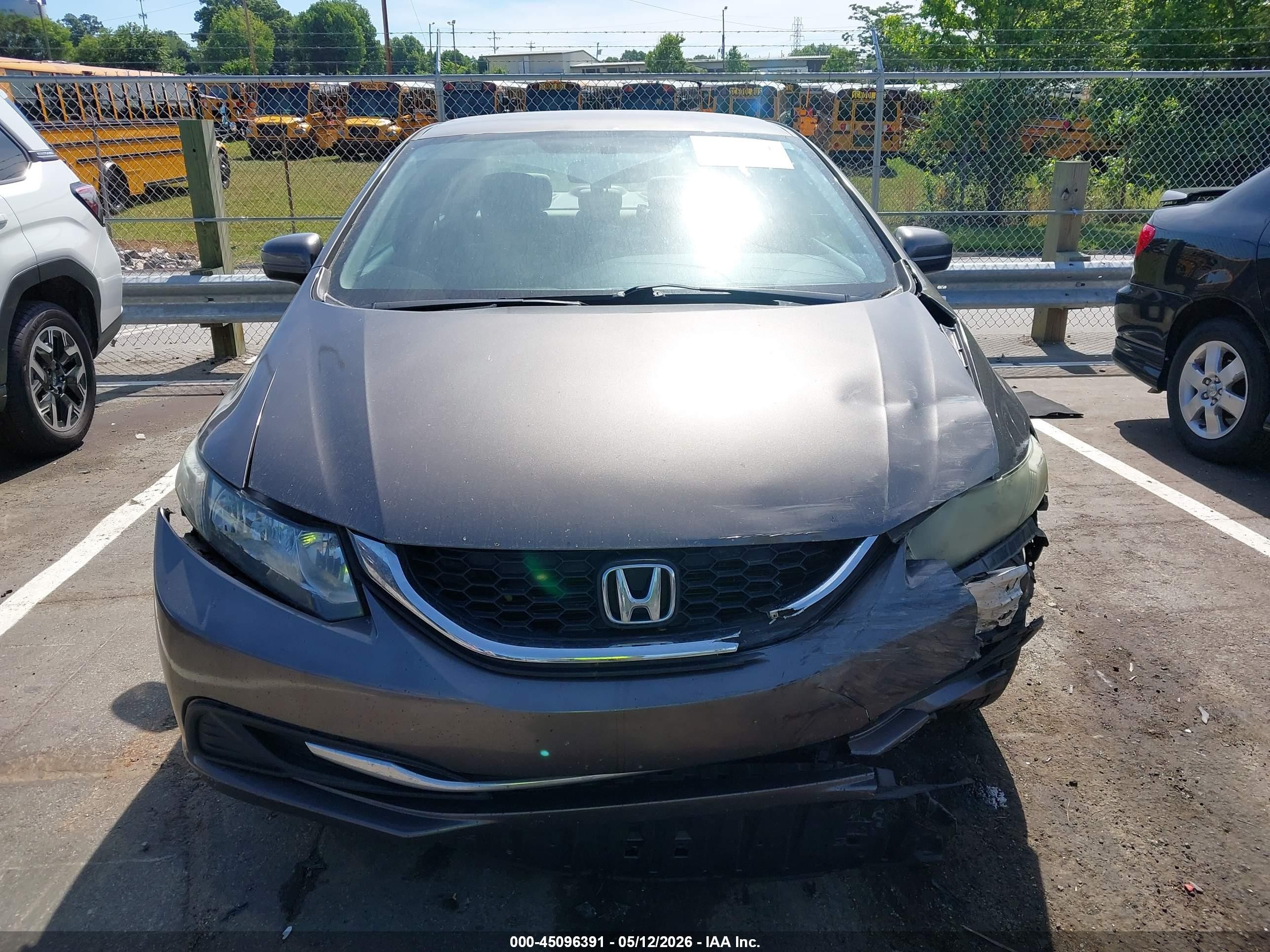 2014 Honda Civic Lx Коричневый vin: 2HGFB2F56EH549998