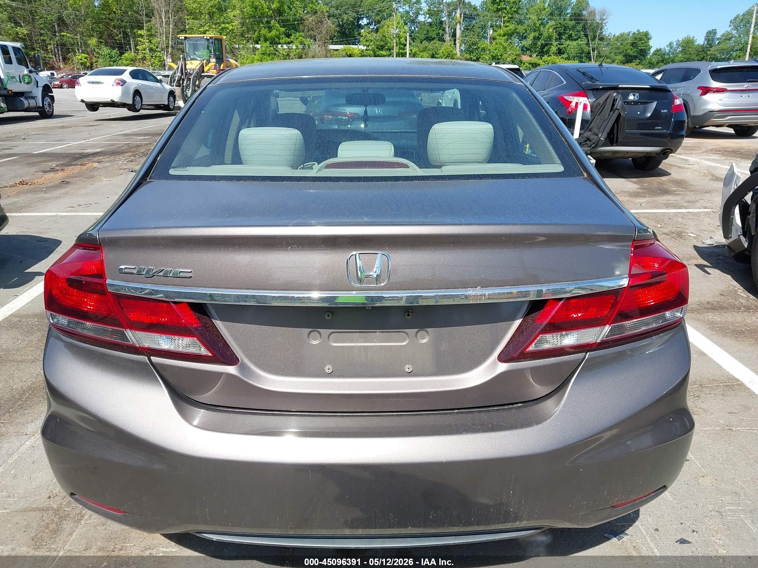 2014 Honda Civic Lx Коричневый vin: 2HGFB2F56EH549998