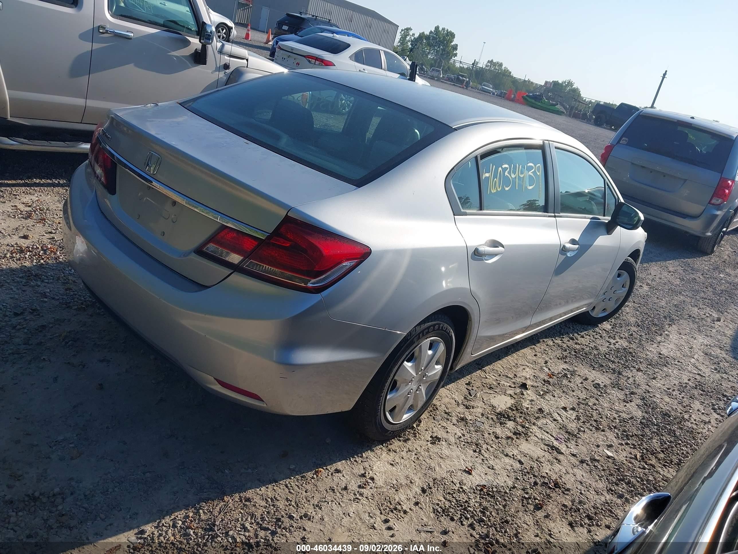 2014 Honda Civic Lx Silver vin: 2HGFB2F56EH554862