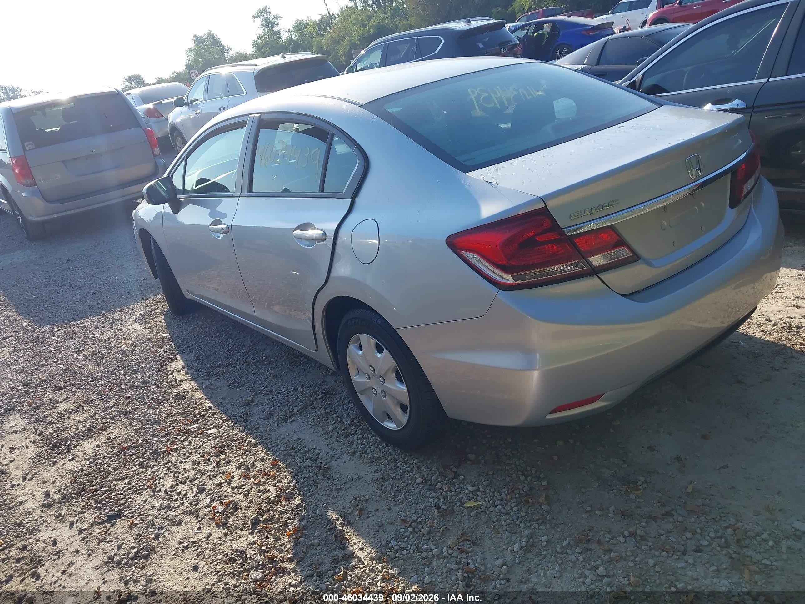 2014 Honda Civic Lx Silver vin: 2HGFB2F56EH554862