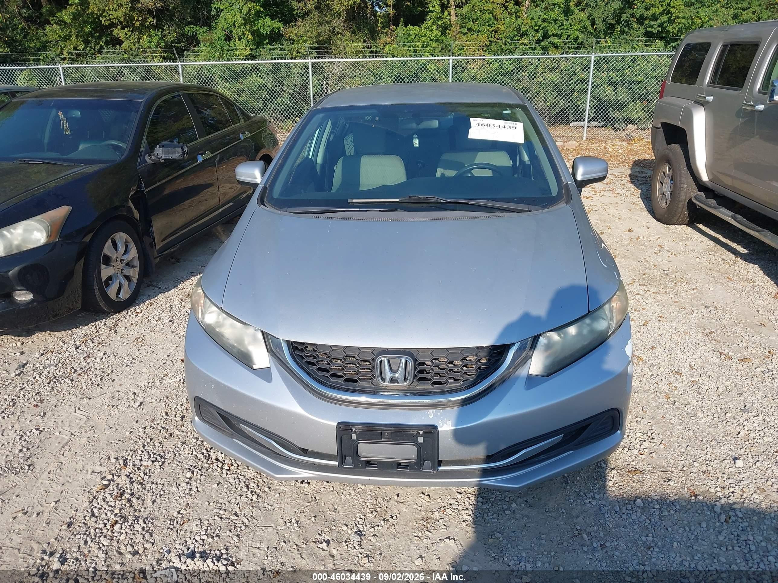 2014 Honda Civic Lx Silver vin: 2HGFB2F56EH554862