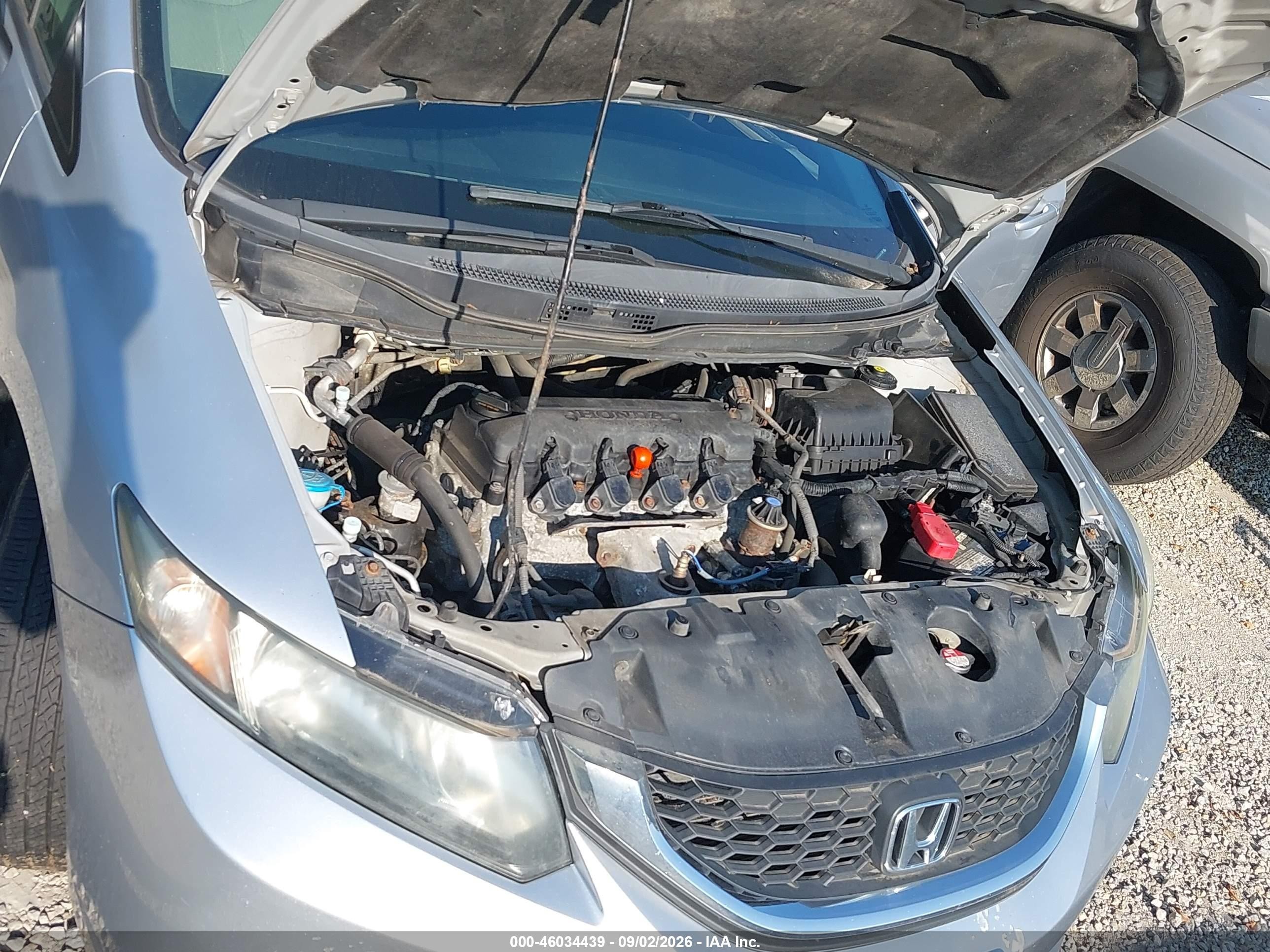 2014 Honda Civic Lx Silver vin: 2HGFB2F56EH554862