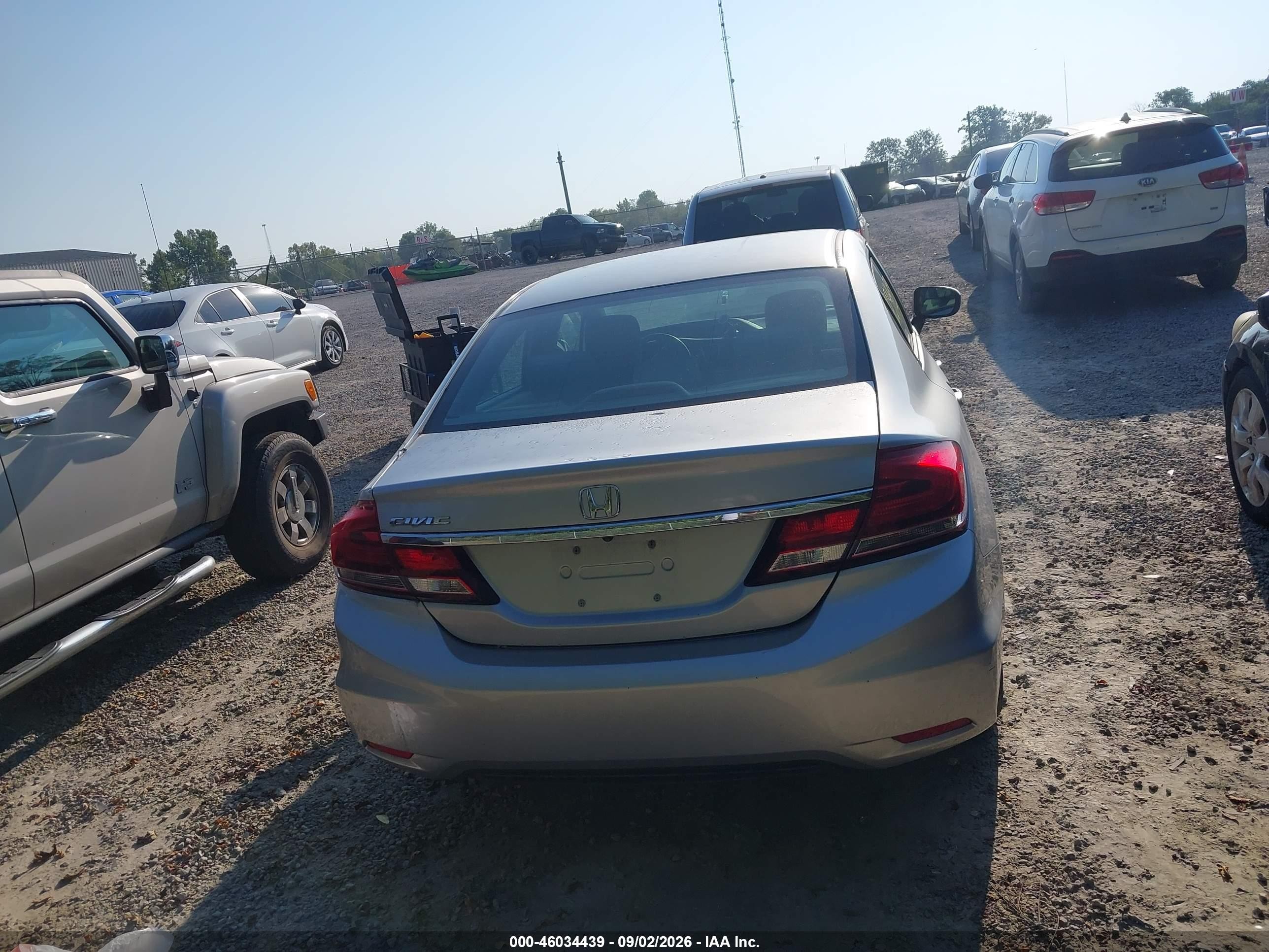 2014 Honda Civic Lx Silver vin: 2HGFB2F56EH554862