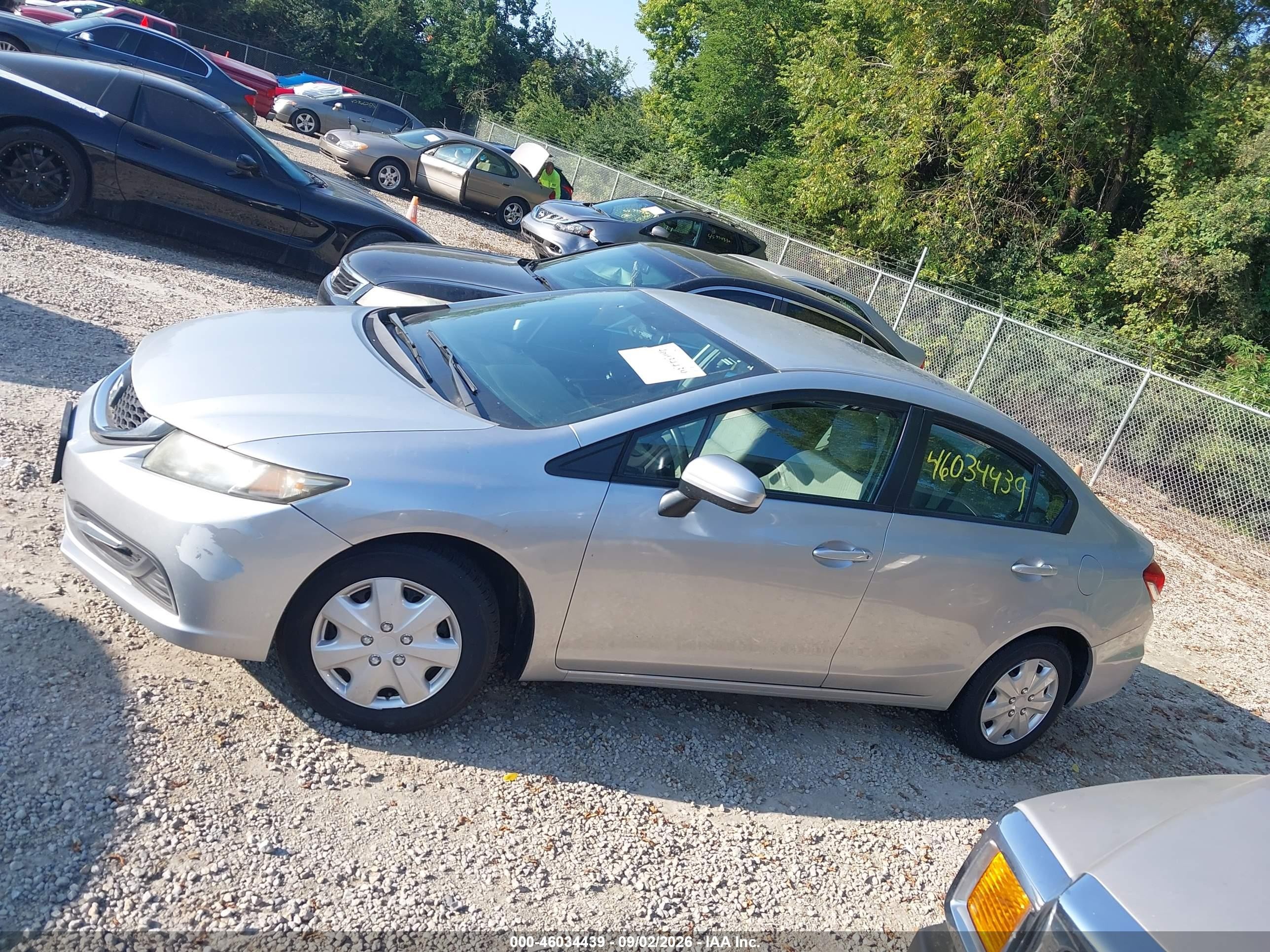 2014 Honda Civic Lx Silver vin: 2HGFB2F56EH554862