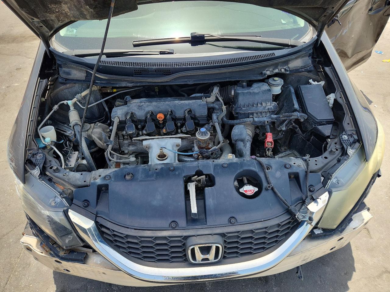 2014 Honda Civic Lx Brown vin: 2HGFB2F56EH555199