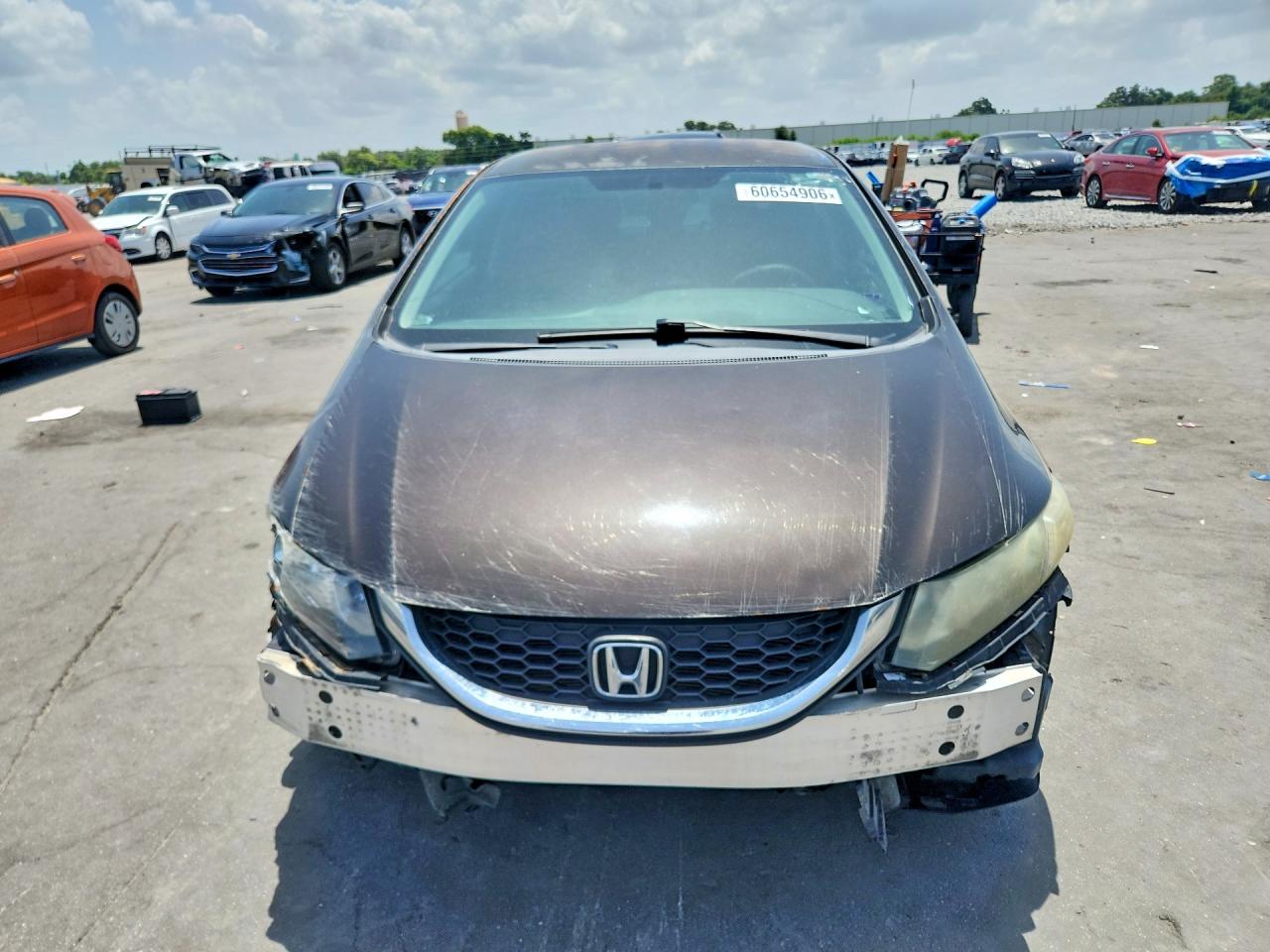 2014 Honda Civic Lx Brown vin: 2HGFB2F56EH555199