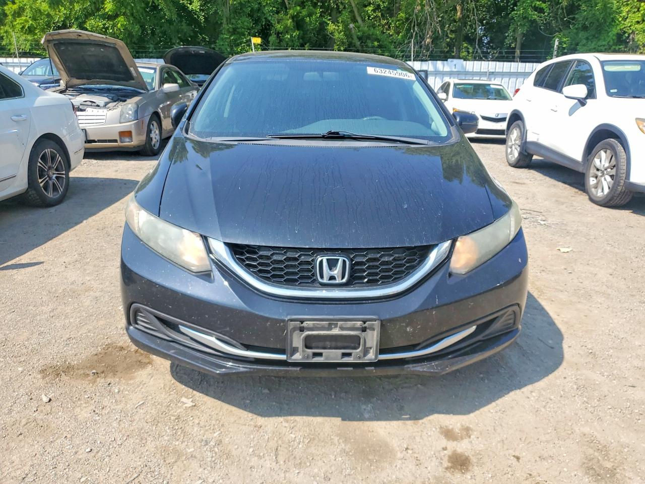2015 Honda Civic Lx Black vin: 2HGFB2F56FH012582
