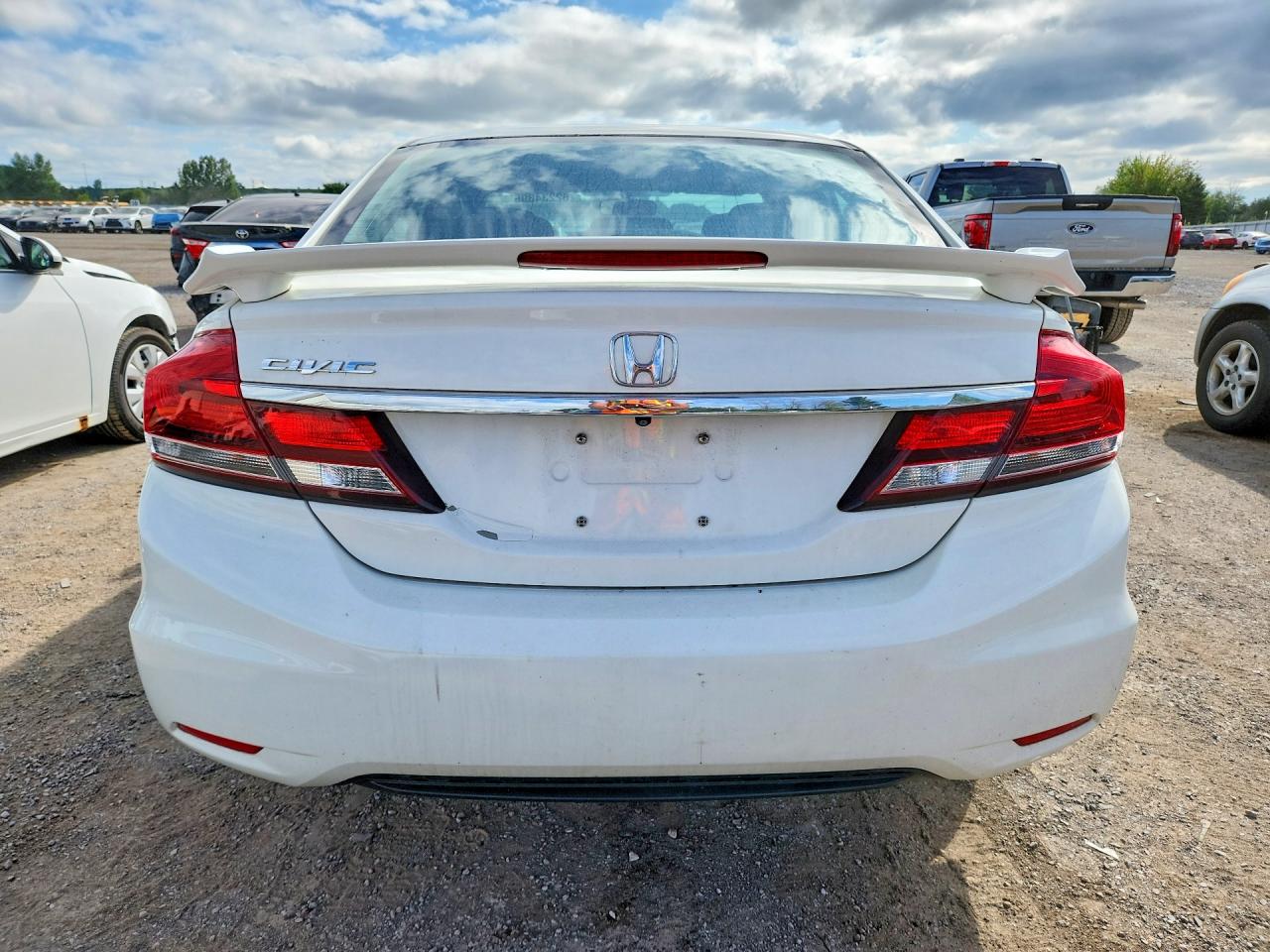 2015 Honda Civic Lx White vin: 2HGFB2F56FH037210