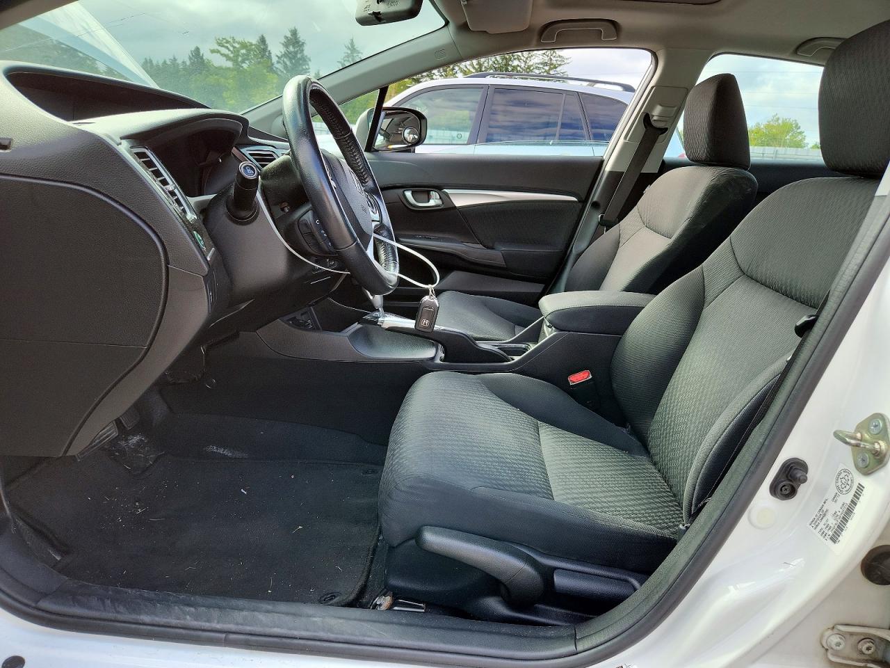 2015 Honda Civic Lx White vin: 2HGFB2F56FH037210