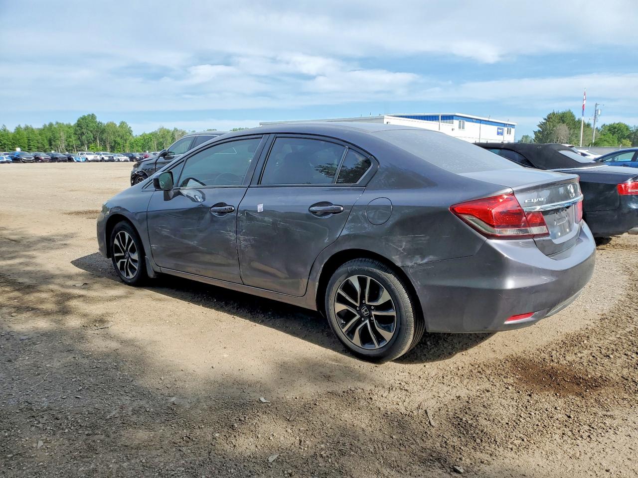 2015 Honda Civic Lx Gray vin: 2HGFB2F56FH052807
