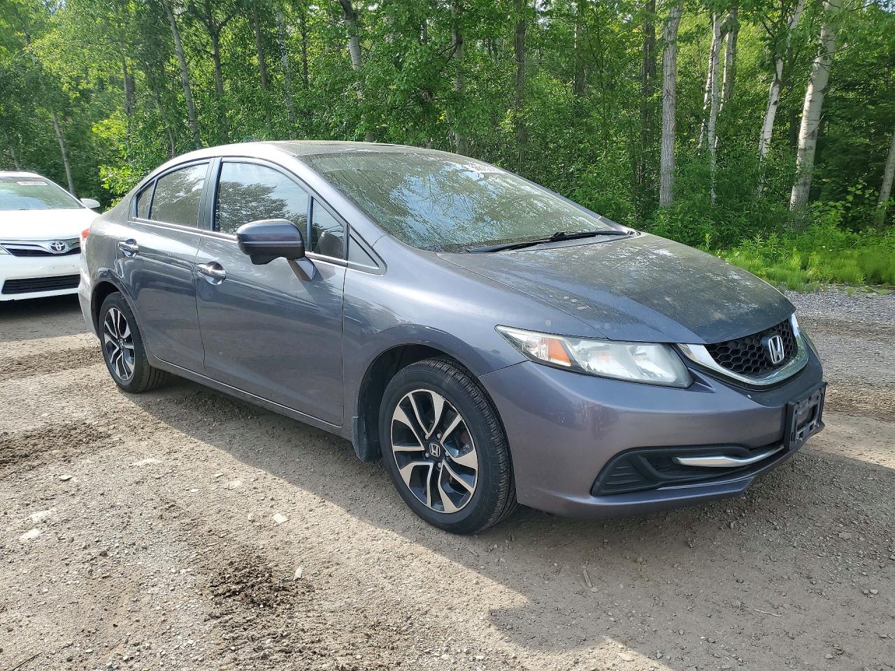 2015 Honda Civic Lx Gray vin: 2HGFB2F56FH052807