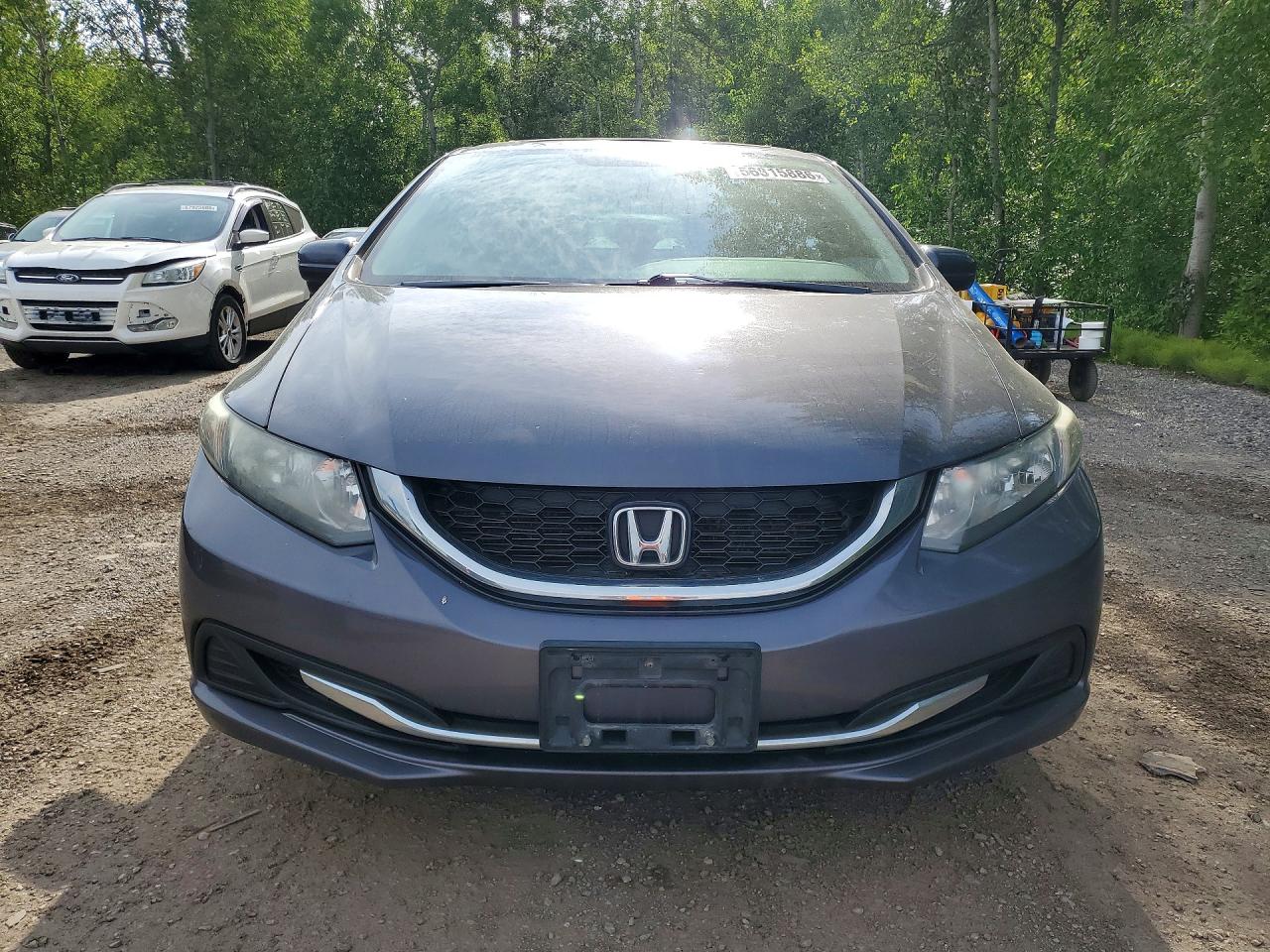 2015 Honda Civic Lx Gray vin: 2HGFB2F56FH052807