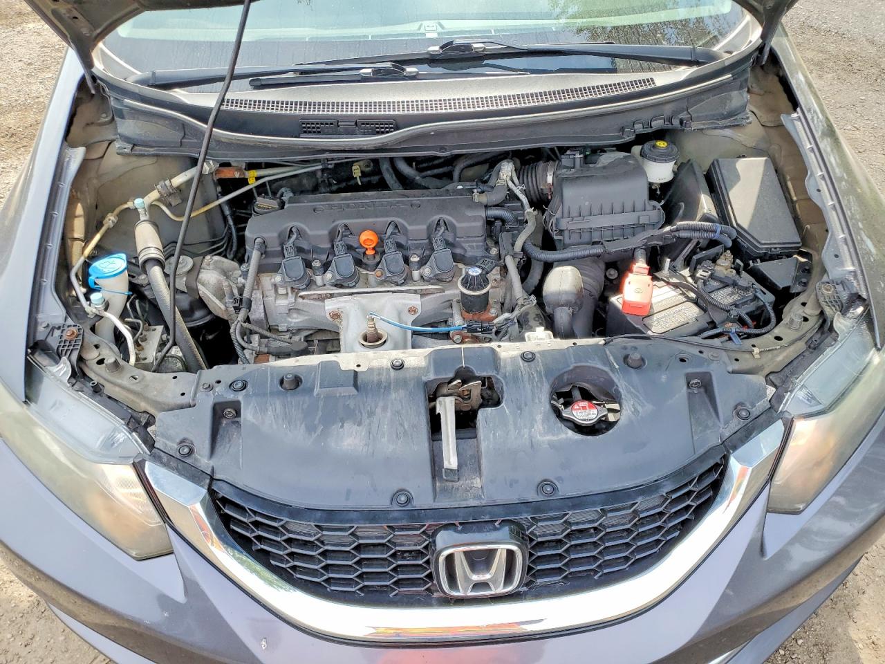 2015 Honda Civic Lx Gray vin: 2HGFB2F56FH052807
