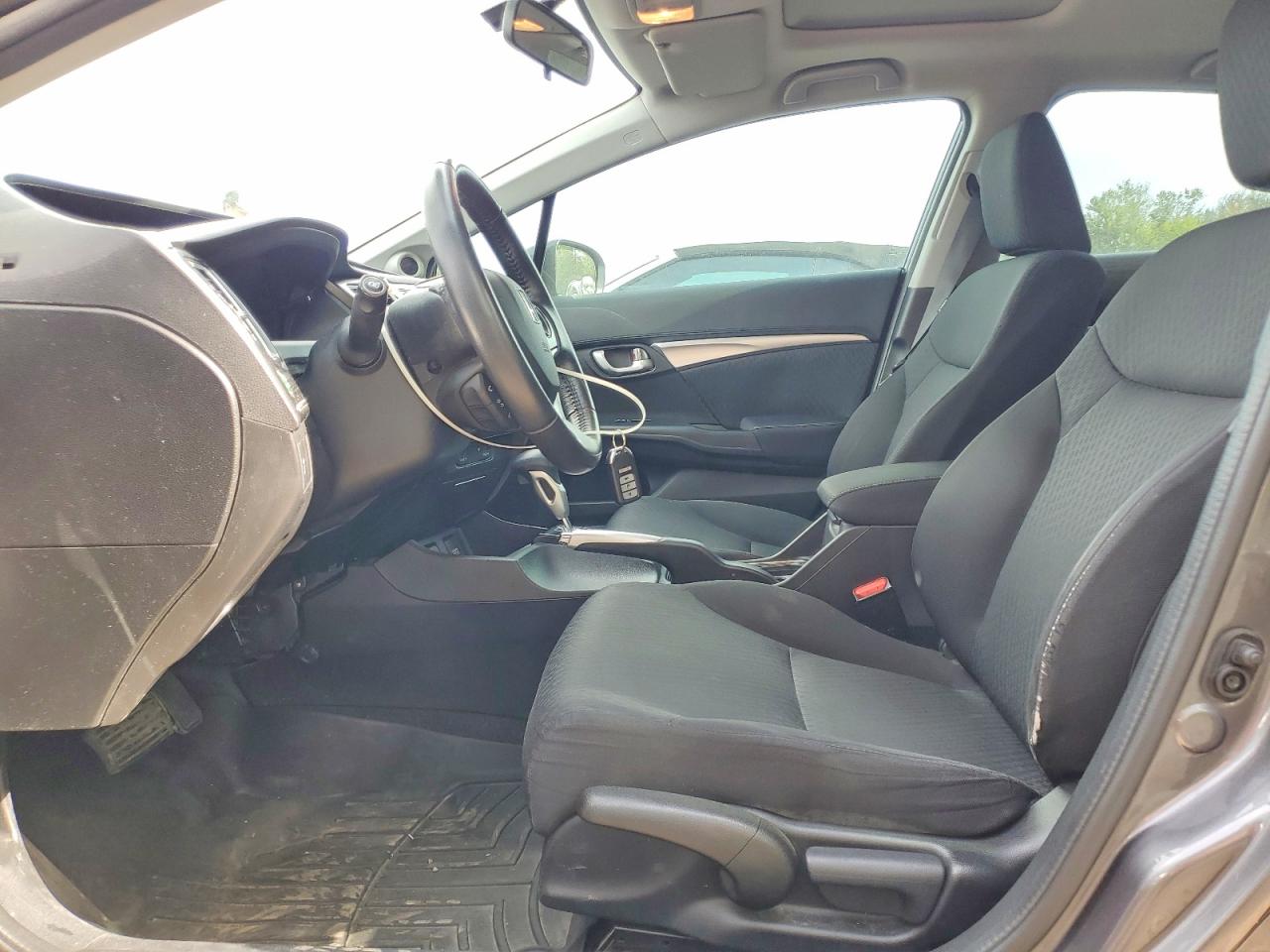 2015 Honda Civic Lx Gray vin: 2HGFB2F56FH052807