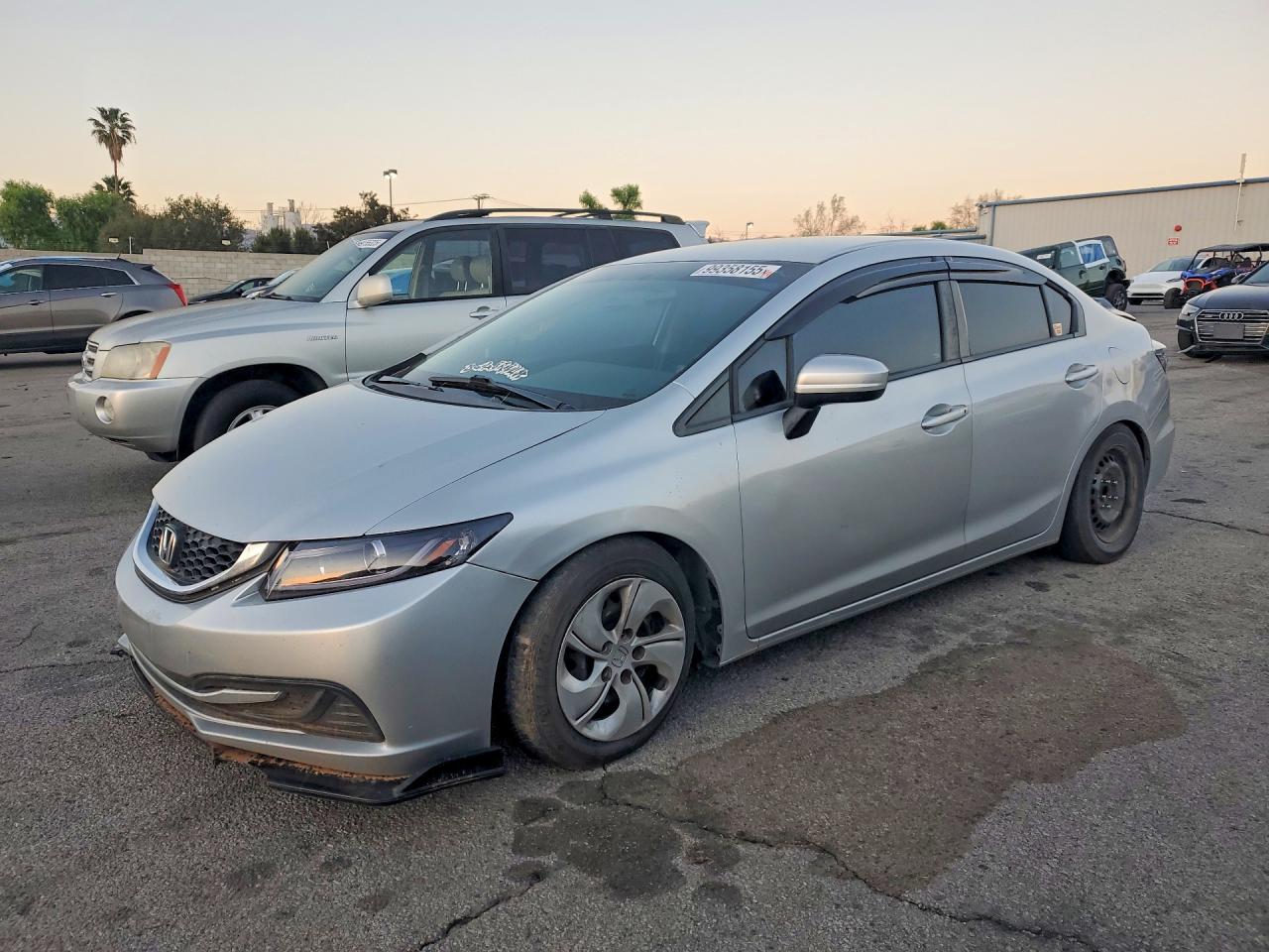 2015 Honda Civic Lx Silver vin: 2HGFB2F56FH512130