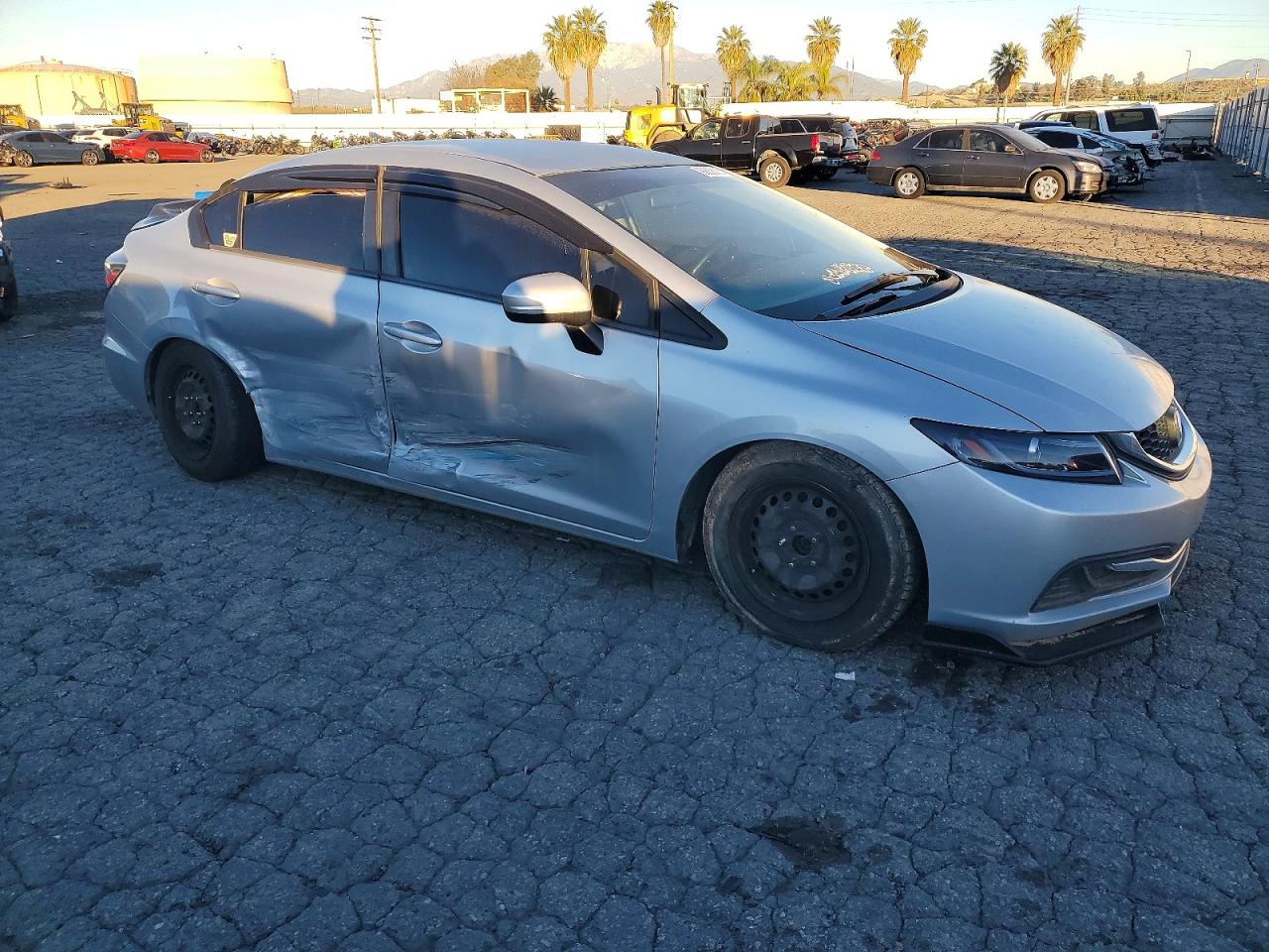 2015 Honda Civic Lx Silver vin: 2HGFB2F56FH512130