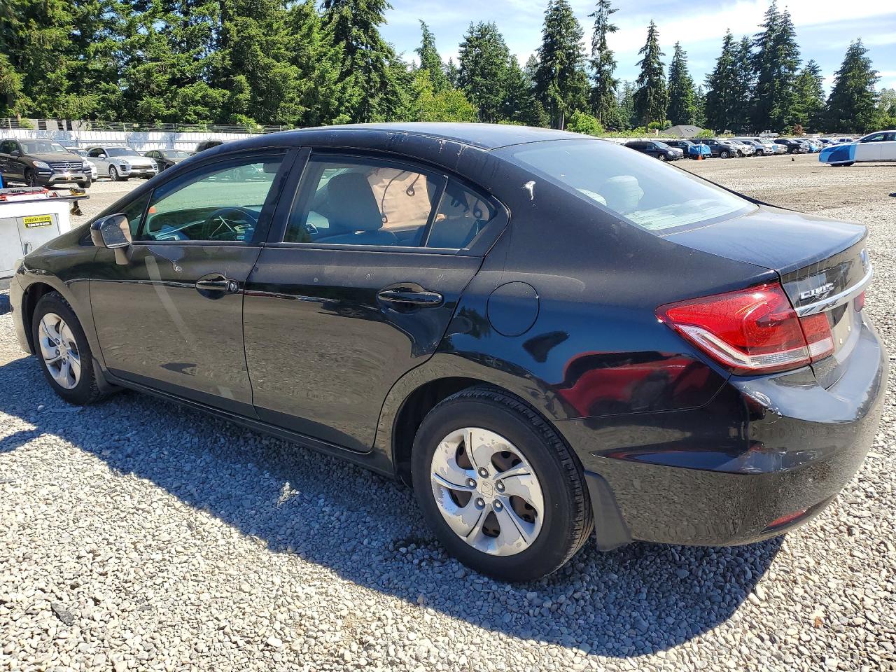 2015 Honda Civic Lx Black vin: 2HGFB2F56FH517246