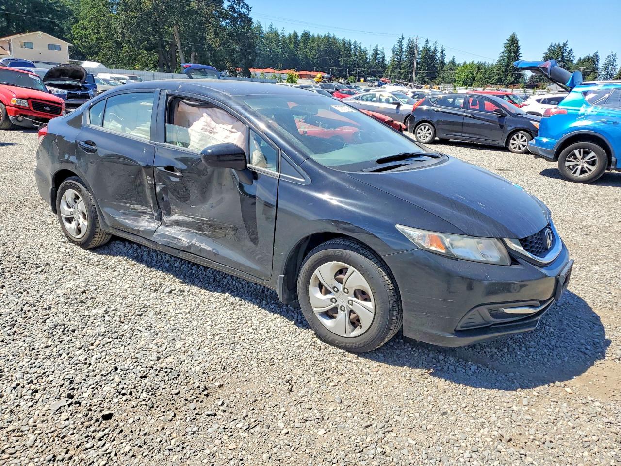 2015 Honda Civic Lx Black vin: 2HGFB2F56FH517246