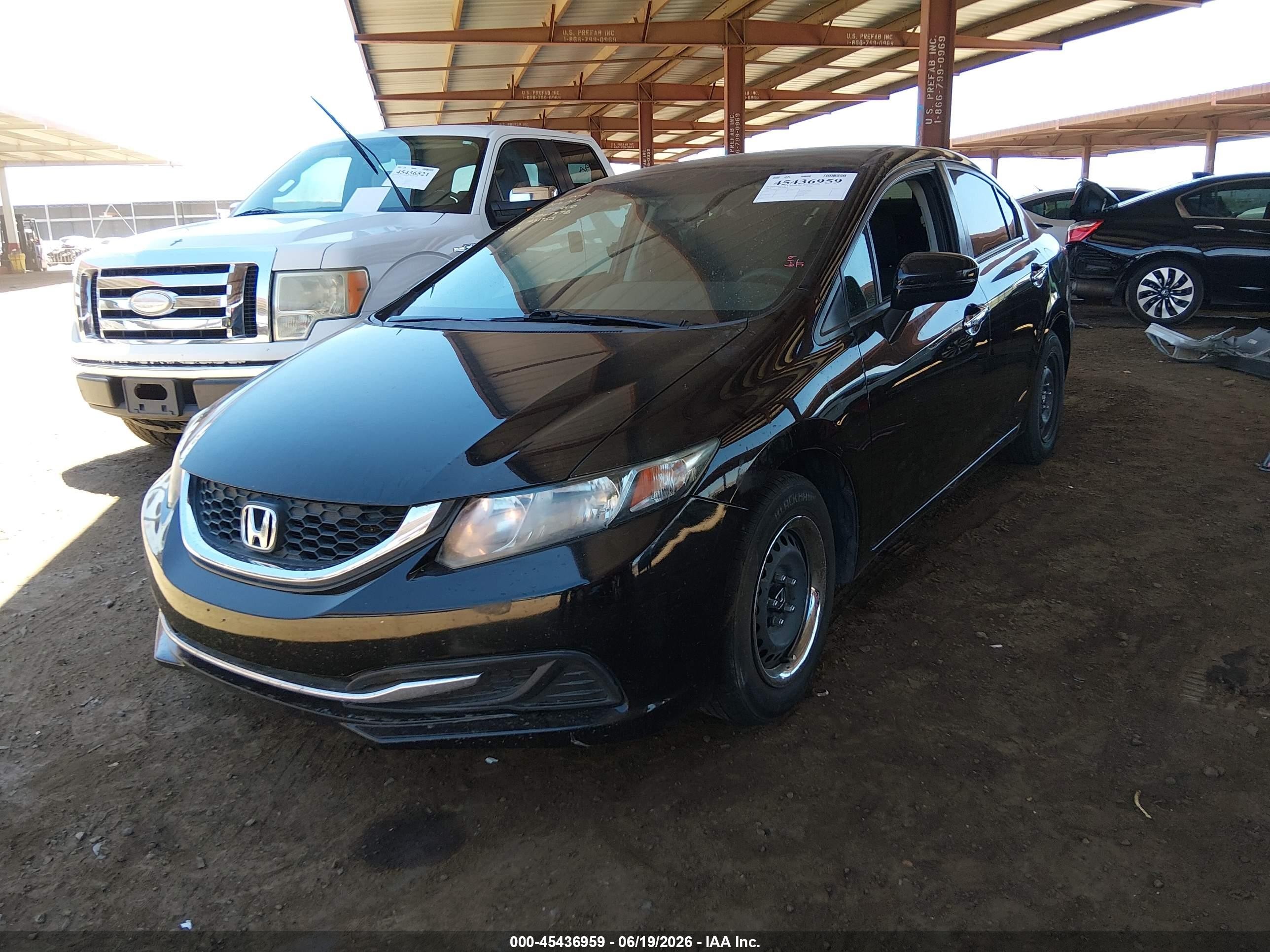2015 Honda Civic Lx Black vin: 2HGFB2F56FH519532