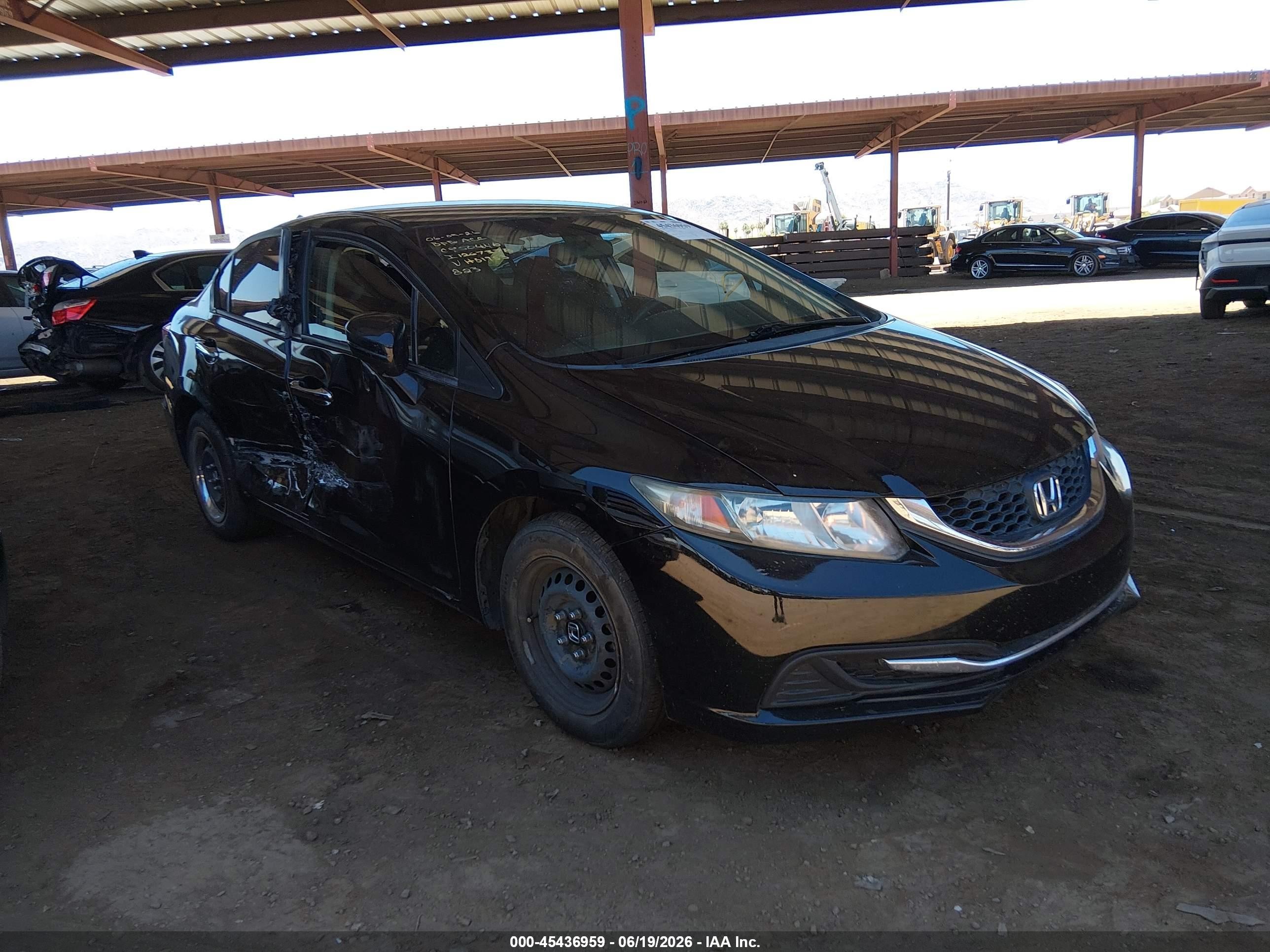2015 Honda Civic Lx Black vin: 2HGFB2F56FH519532