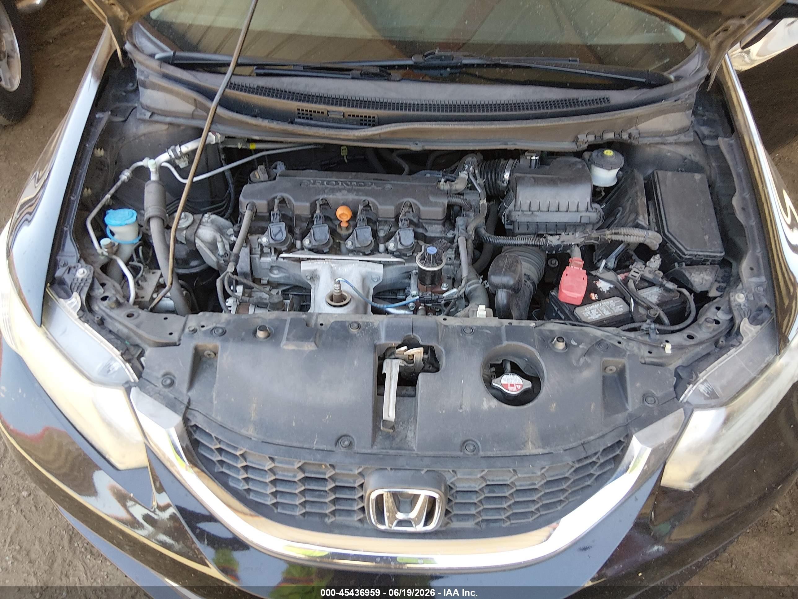2015 Honda Civic Lx Black vin: 2HGFB2F56FH519532