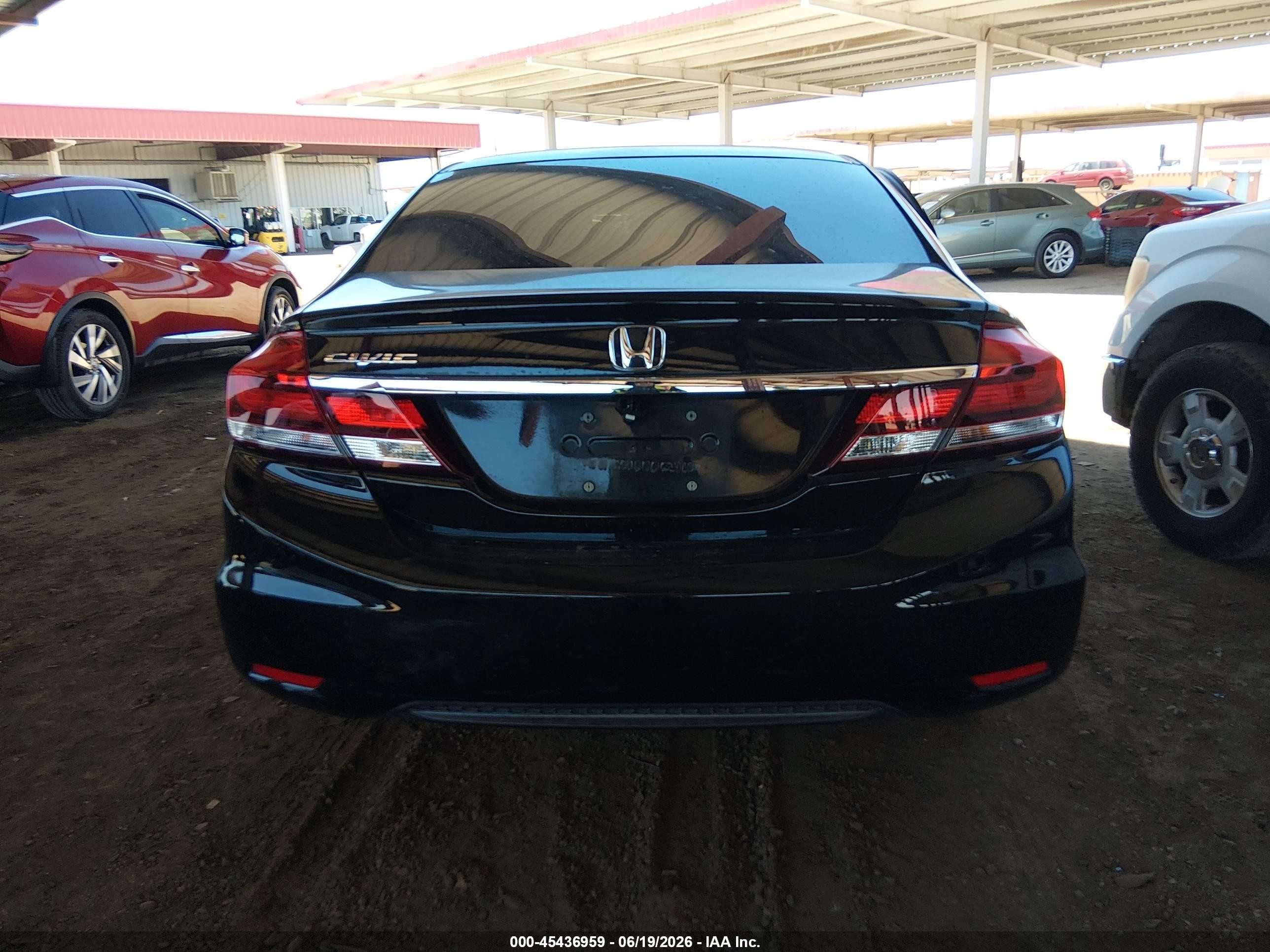 2015 Honda Civic Lx Black vin: 2HGFB2F56FH519532