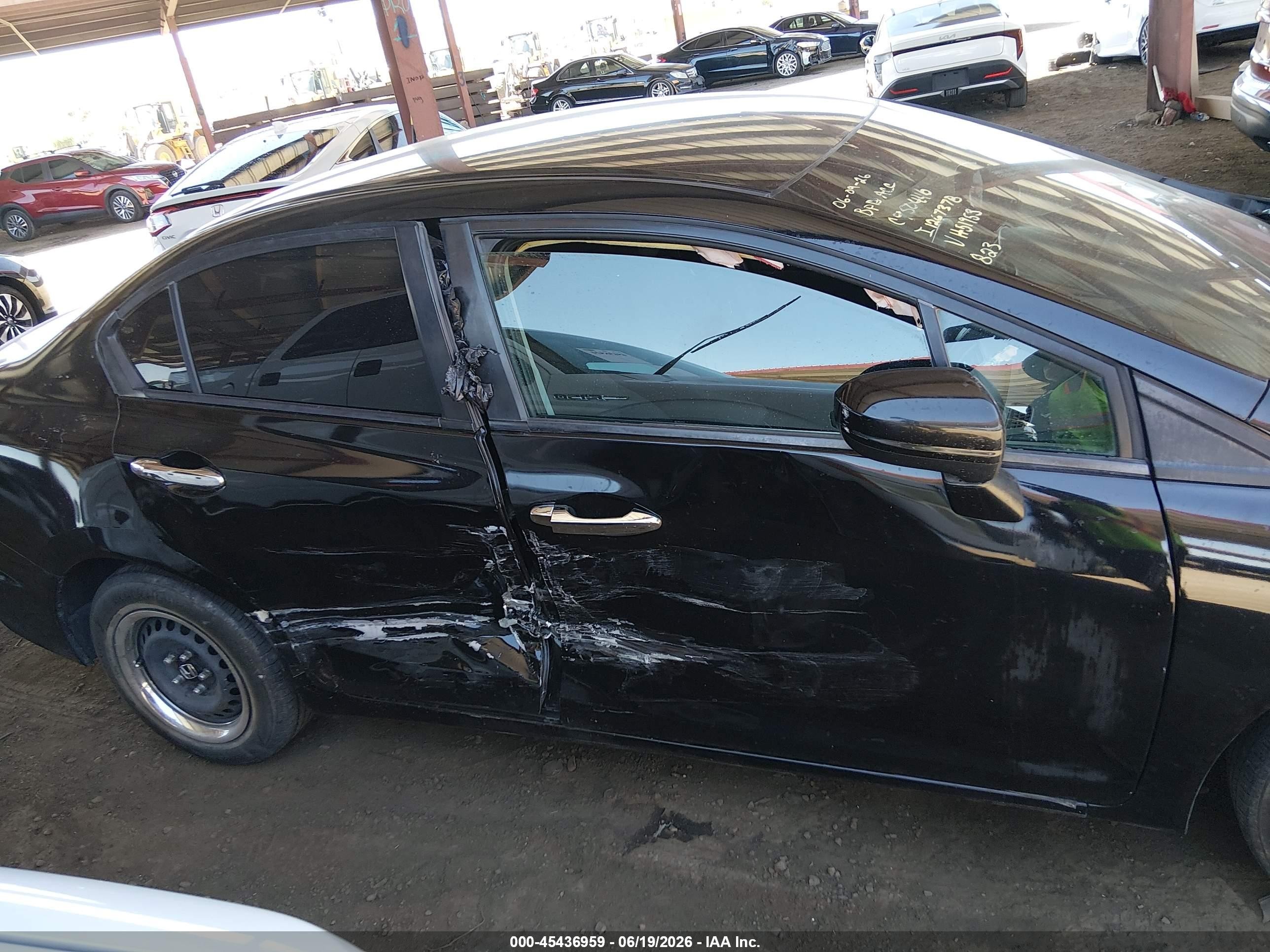 2015 Honda Civic Lx Black vin: 2HGFB2F56FH519532