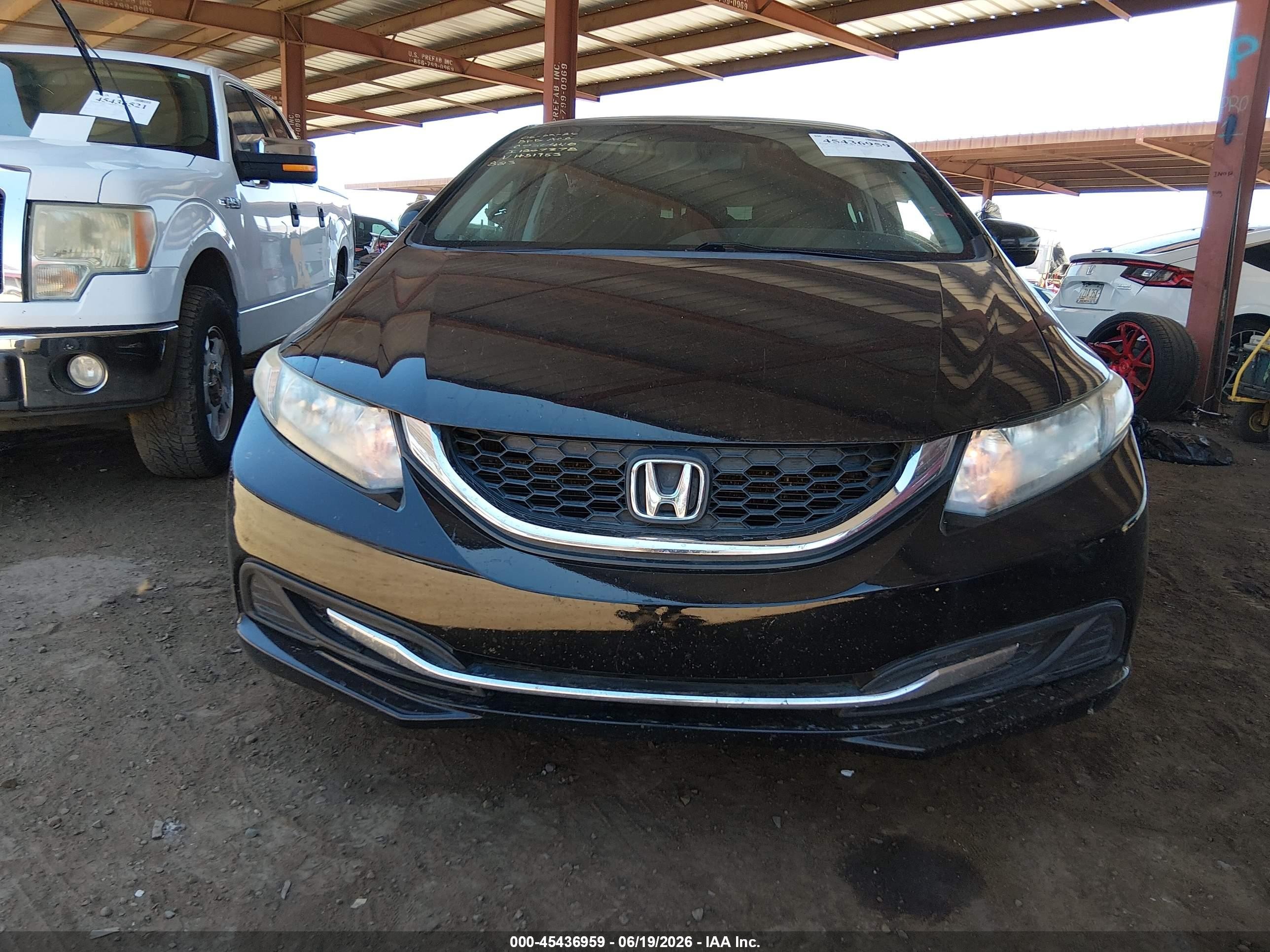 2015 Honda Civic Lx Black vin: 2HGFB2F56FH519532
