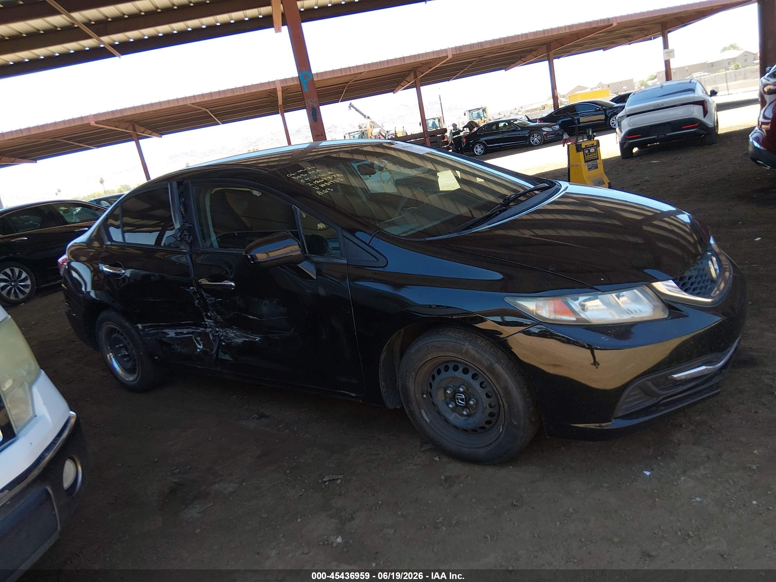 2015 Honda Civic Lx Black vin: 2HGFB2F56FH519532