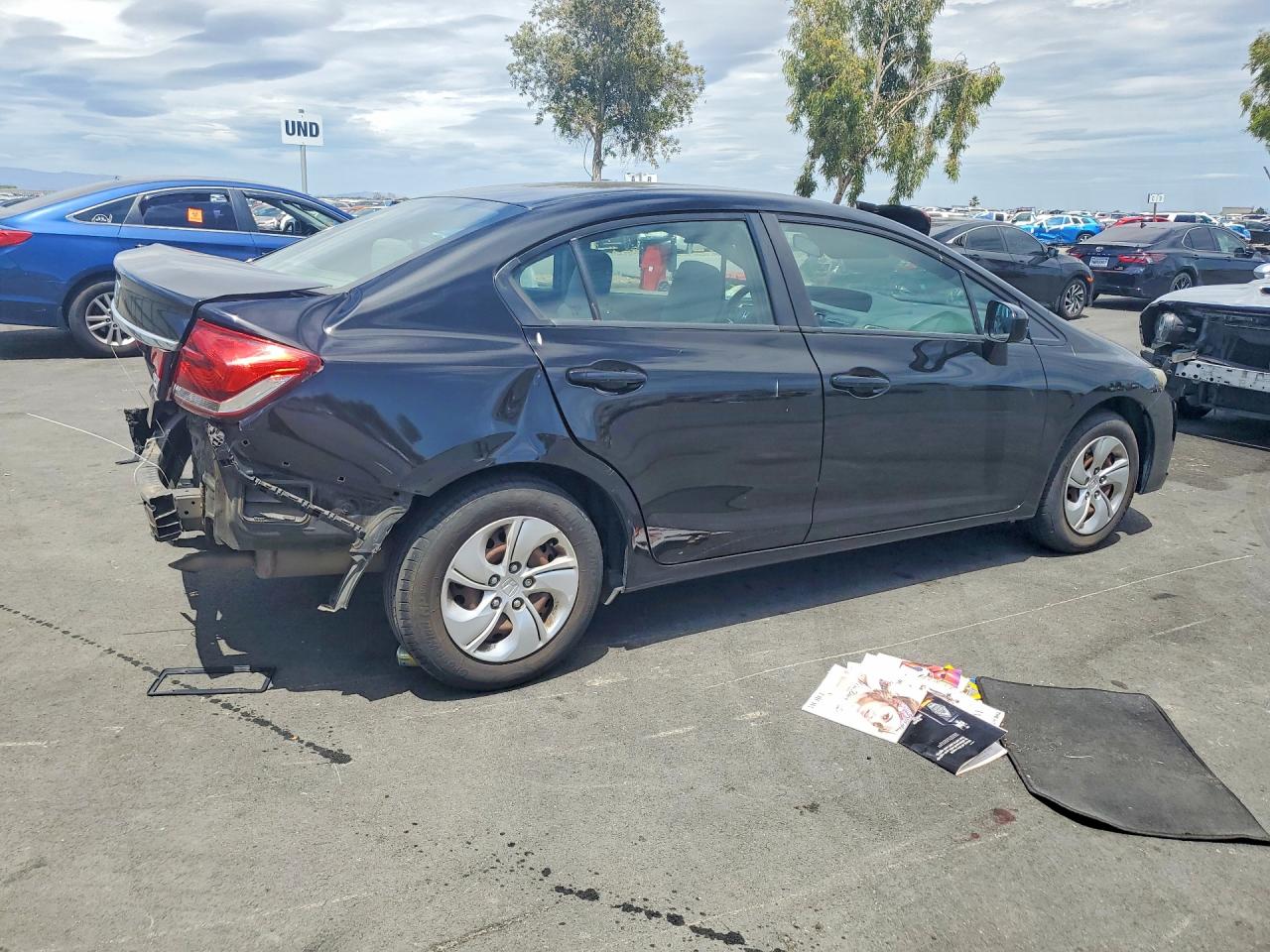 2015 Honda Civic Lx Черный vin: 2HGFB2F56FH527422