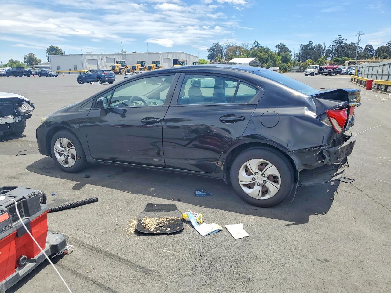 2015 Honda Civic Lx Черный vin: 2HGFB2F56FH527422