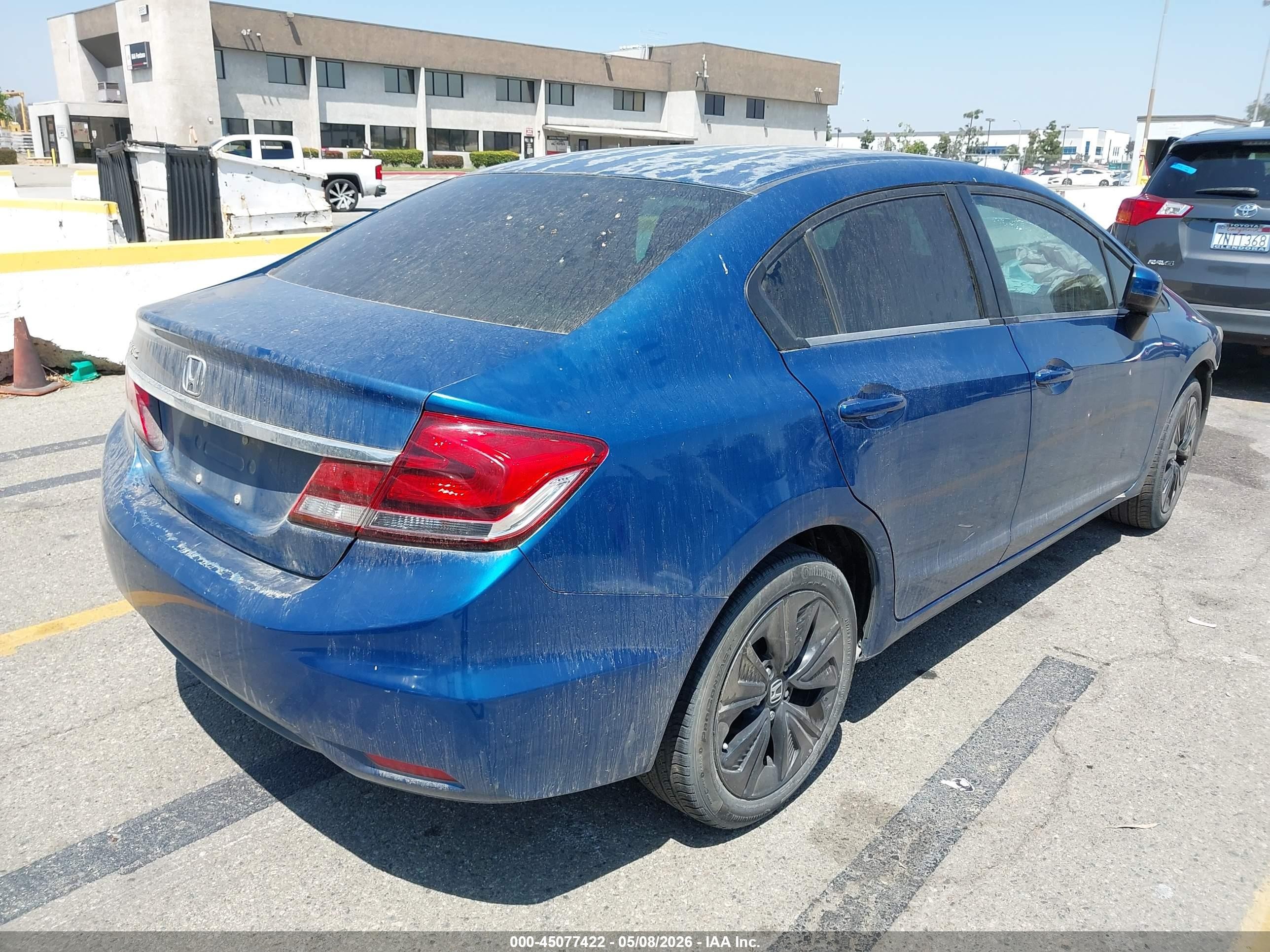2015 Honda Civic Lx Blue vin: 2HGFB2F56FH537934
