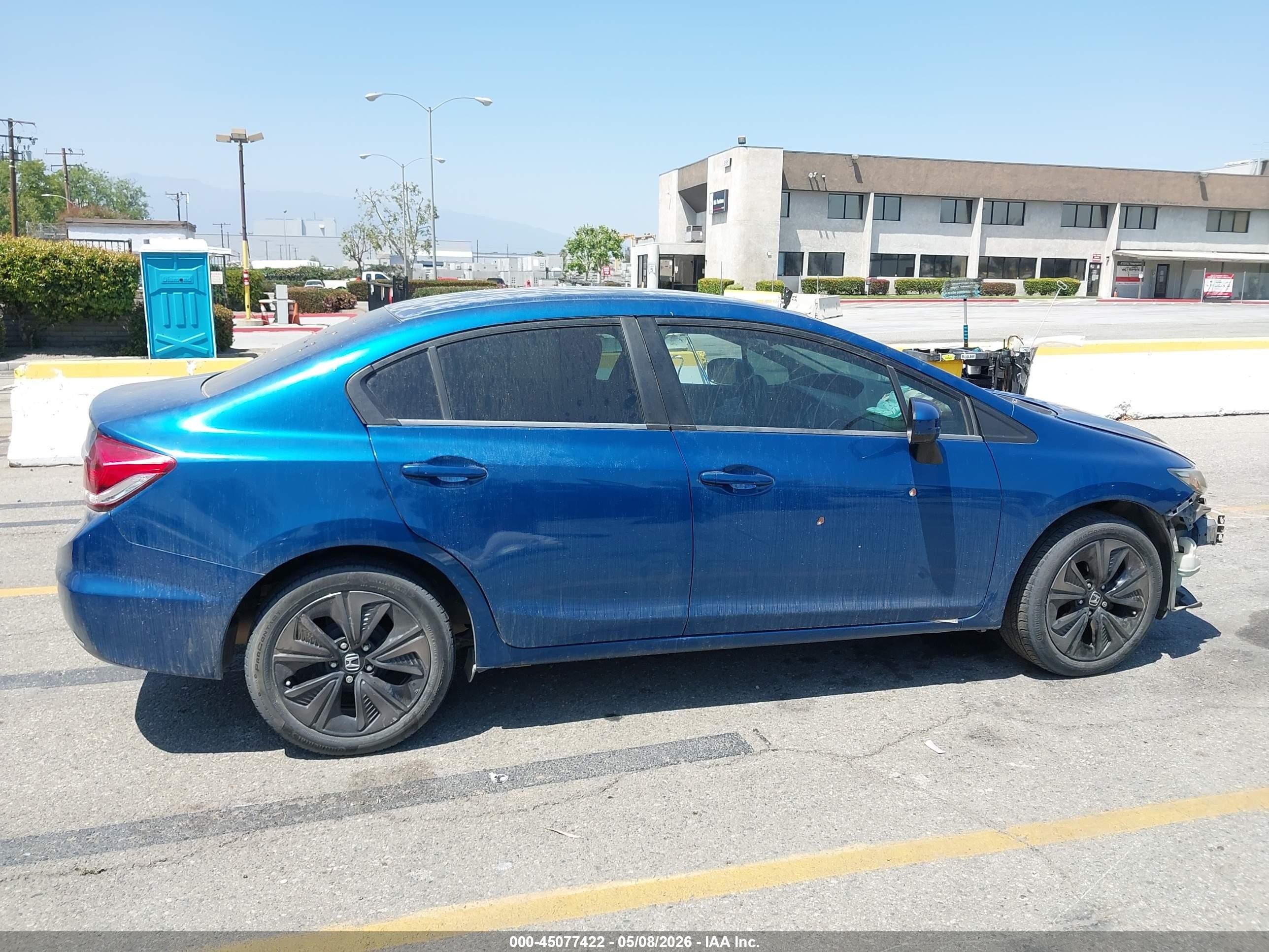 2015 Honda Civic Lx Blue vin: 2HGFB2F56FH537934