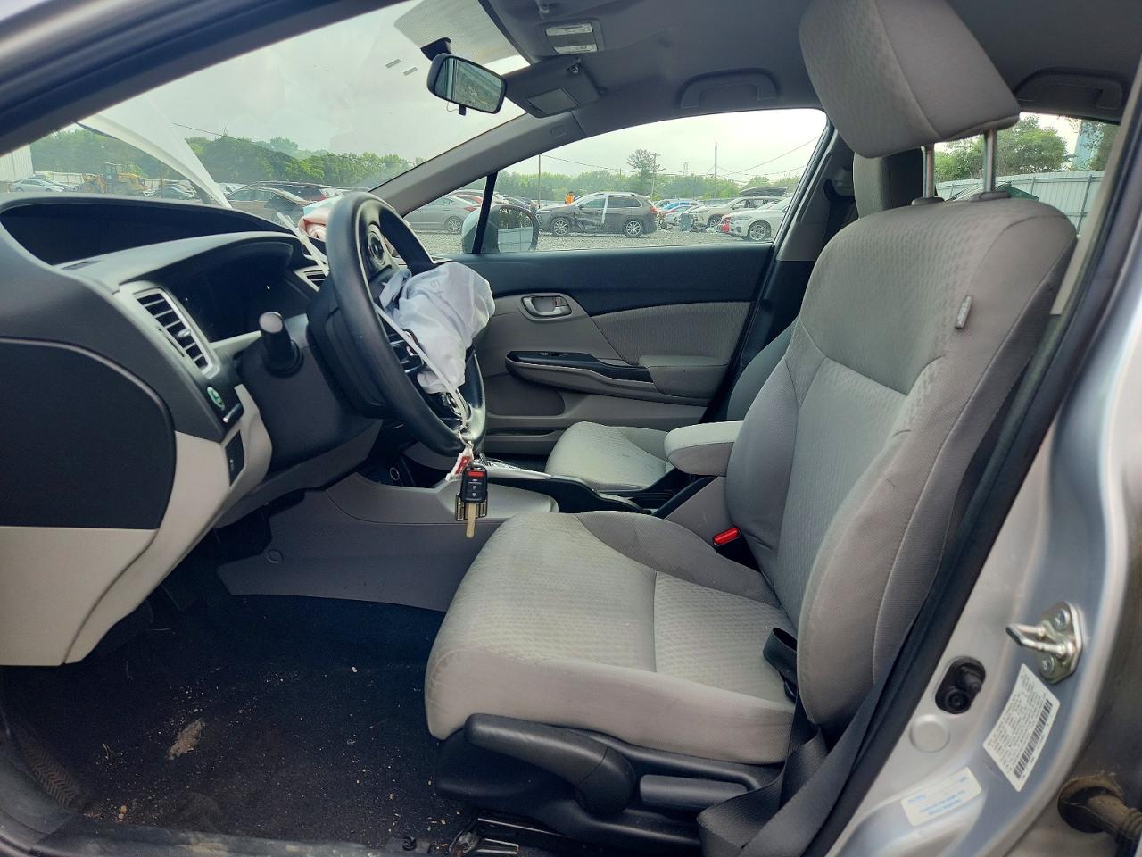 2015 Honda Civic Lx Silver vin: 2HGFB2F56FH541675
