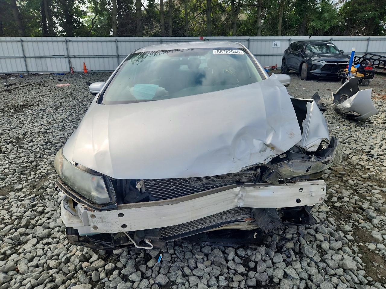 2015 Honda Civic Lx Silver vin: 2HGFB2F56FH541675