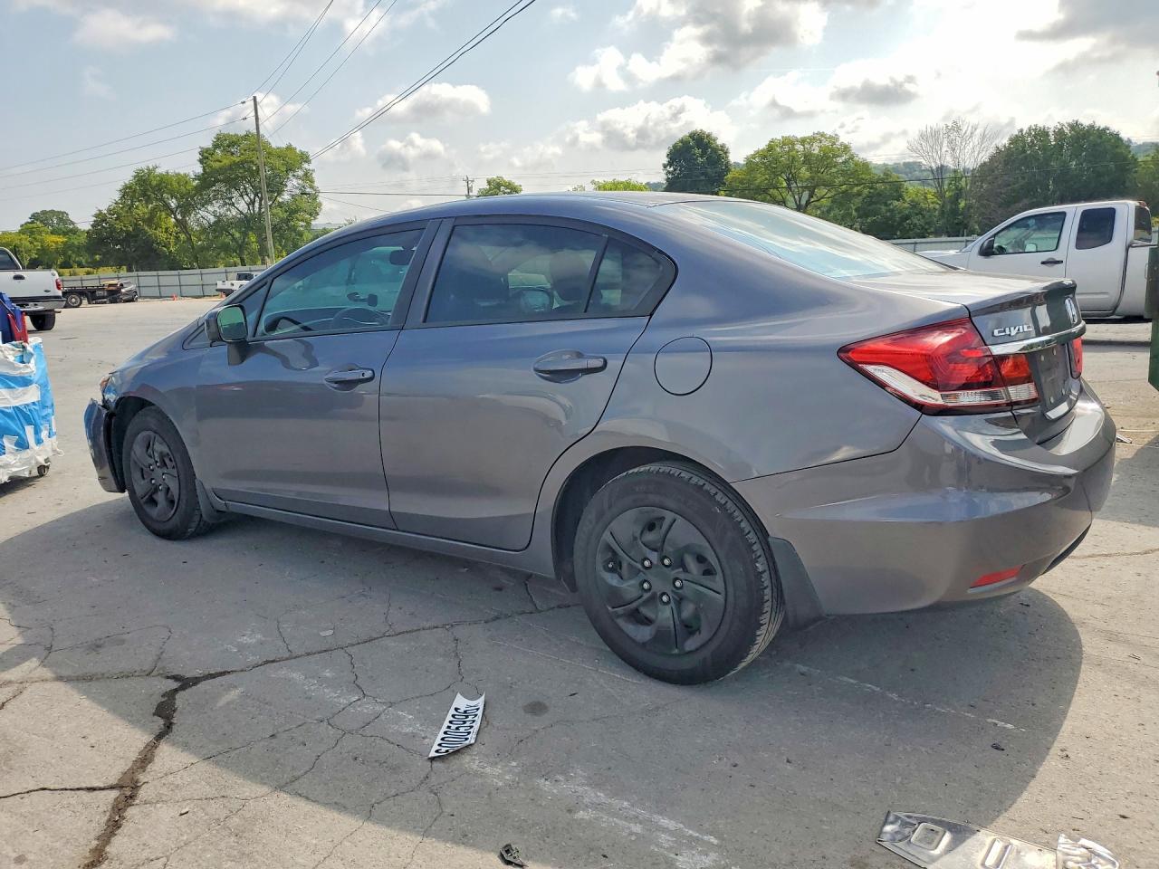 2015 Honda Civic Lx Gray vin: 2HGFB2F56FH552532