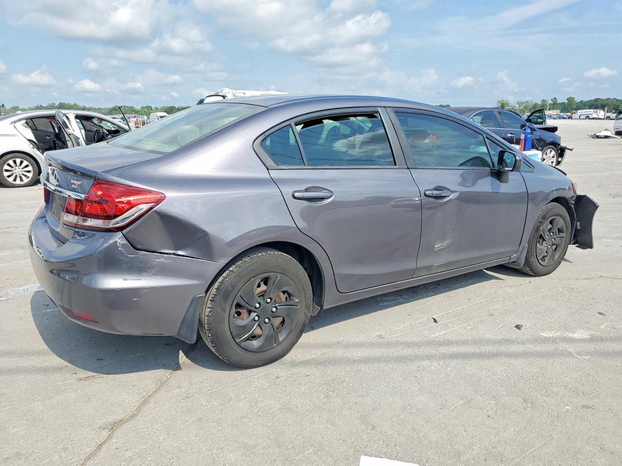 2015 Honda Civic Lx Gray vin: 2HGFB2F56FH552532