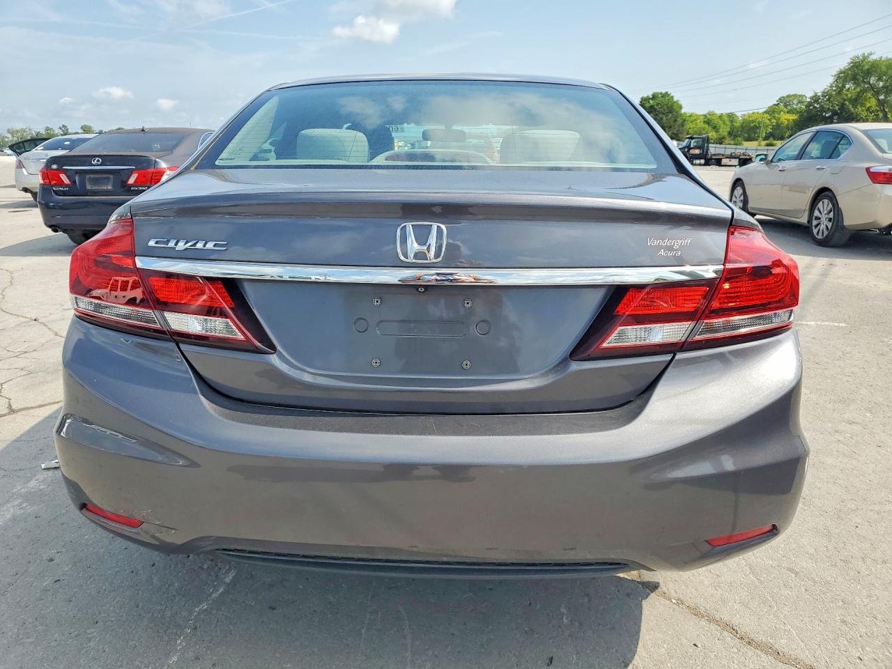 2015 Honda Civic Lx Gray vin: 2HGFB2F56FH552532