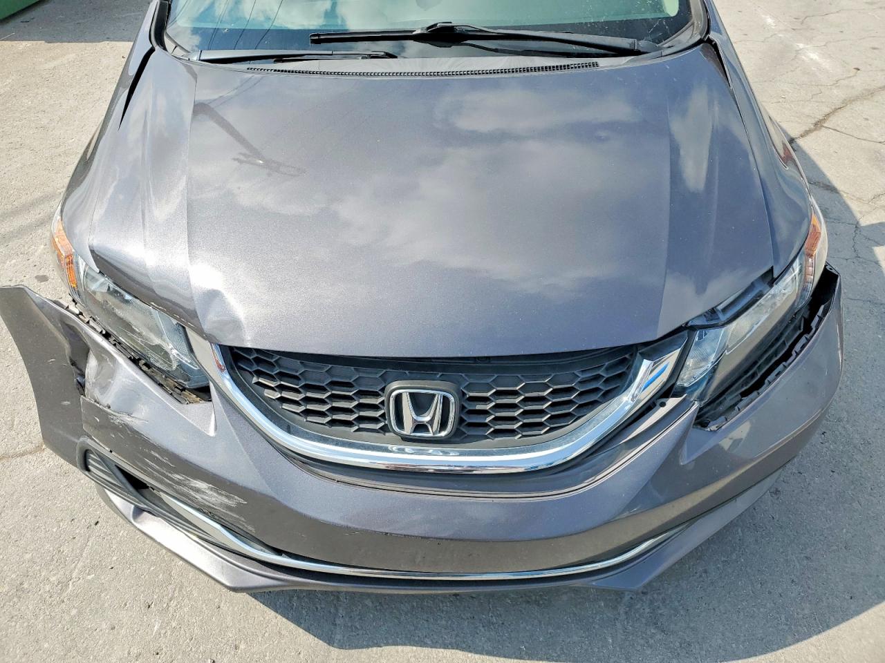 2015 Honda Civic Lx Gray vin: 2HGFB2F56FH552532