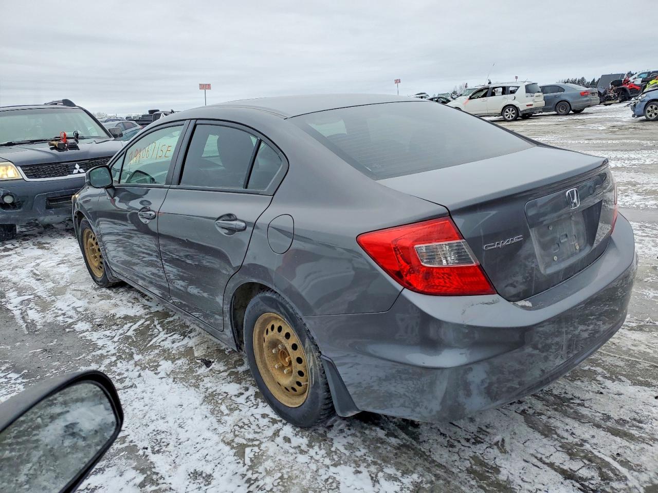 2012 Honda Civic Lx Черный vin: 2HGFB2F57CH047563