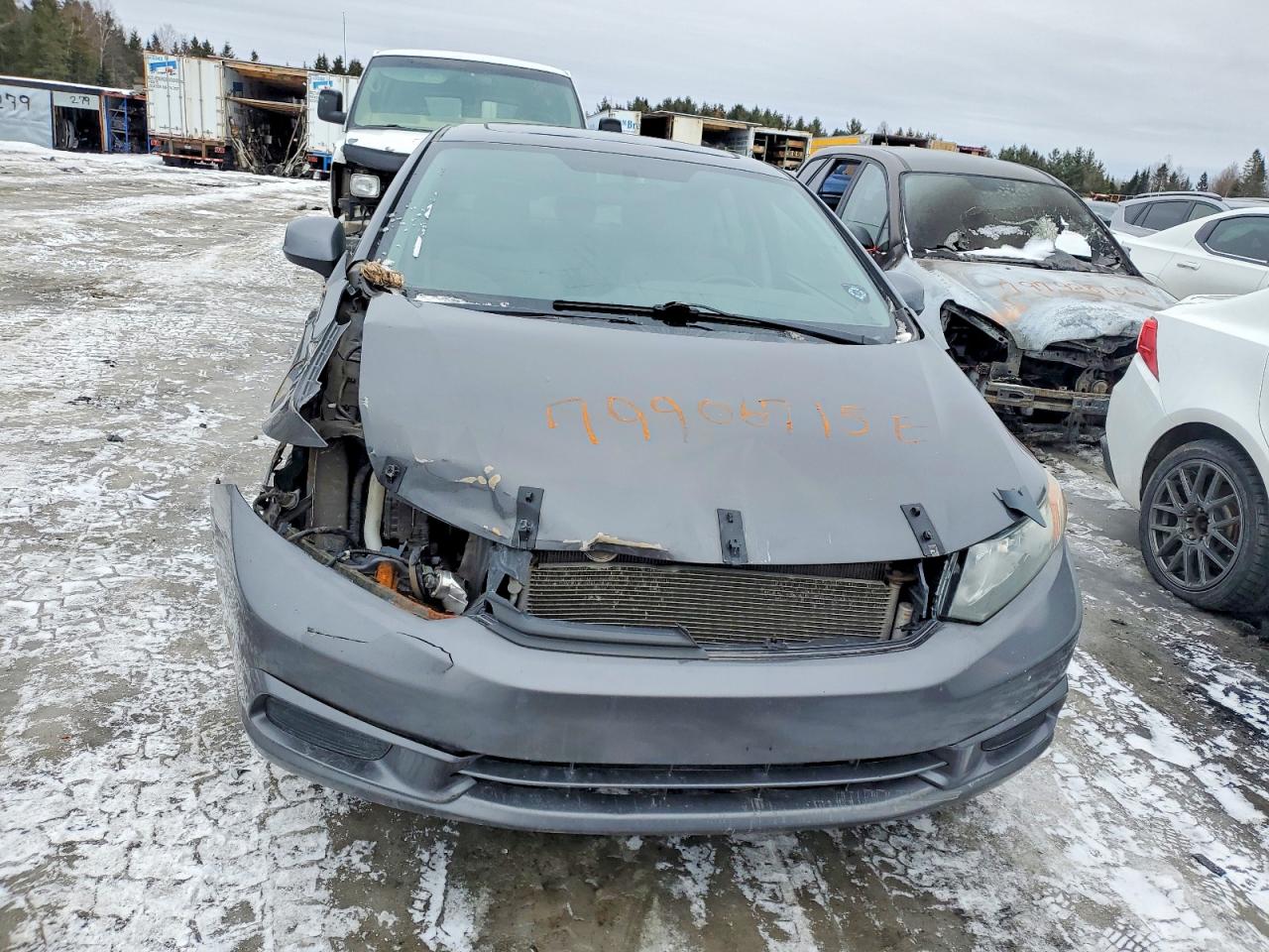 2012 Honda Civic Lx Черный vin: 2HGFB2F57CH047563