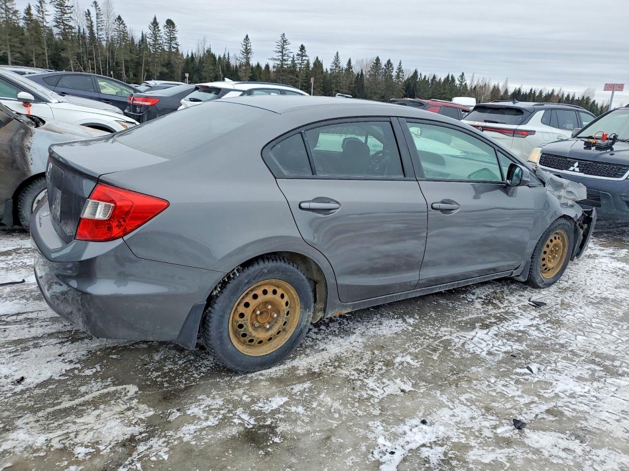 2012 Honda Civic Lx Черный vin: 2HGFB2F57CH047563